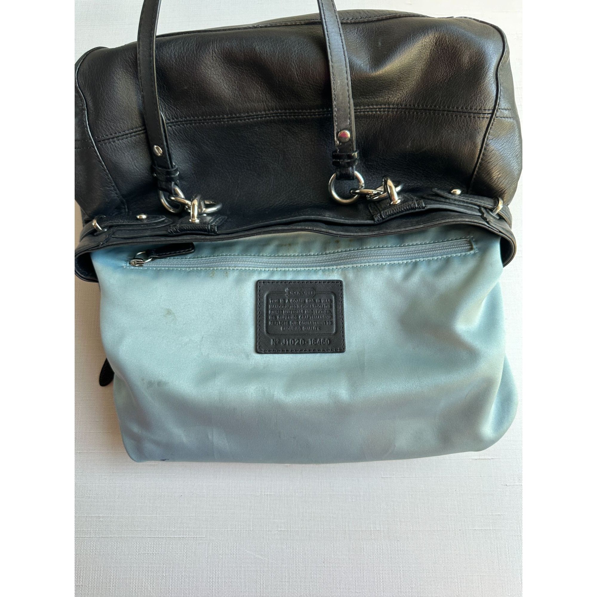 Coach COACH Colette Black Leather Carry All Shoulder Bag J1020-164 Size ONE SIZE - 16 Thumbnail