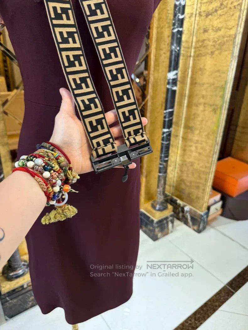 Fendi Fendi Limited show model burgundy dress, classic F waist b Size XS / US 0-2 / IT 36-38 - 6 Thumbnail