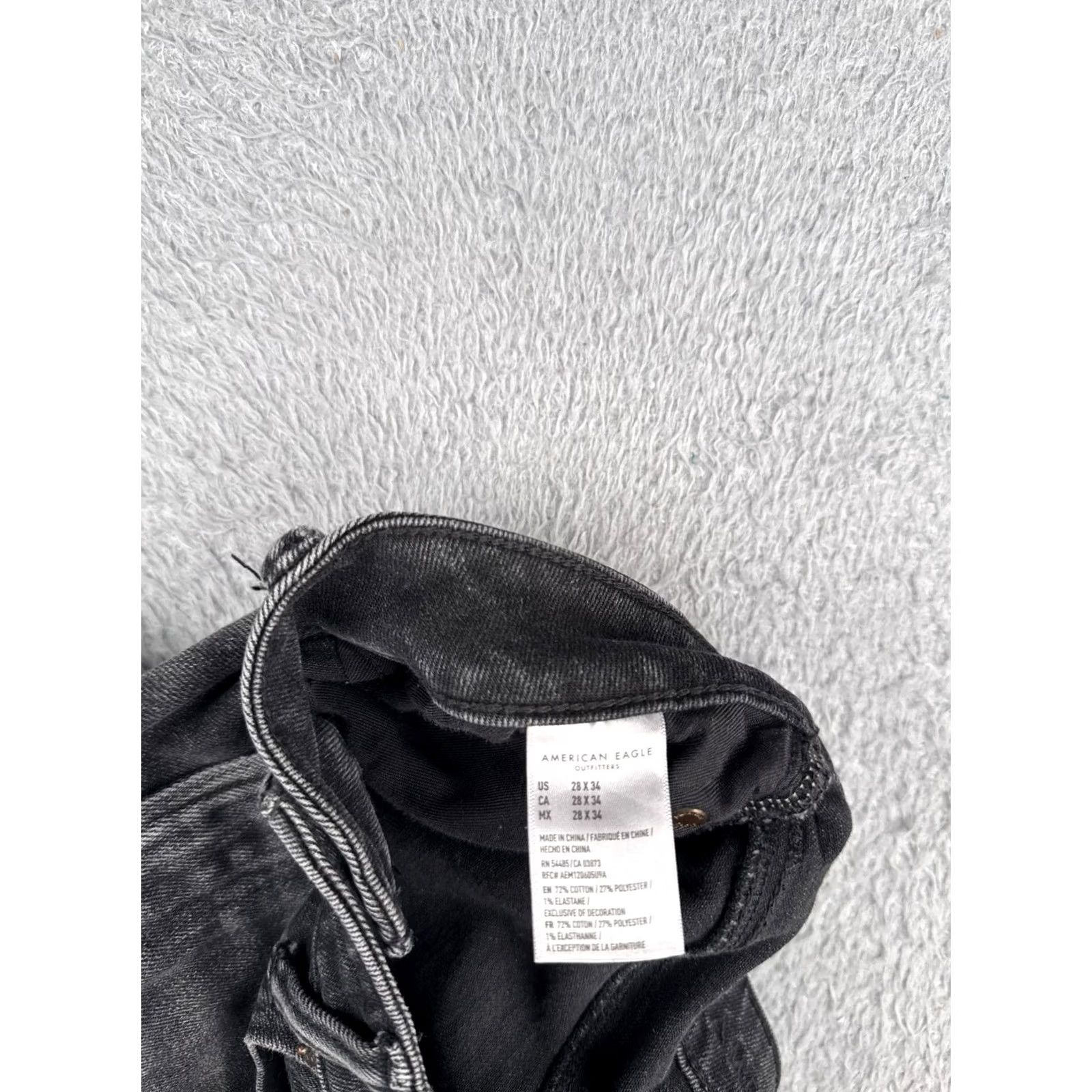 American Eagle Outfitters American Eagle Outfitters Jeans Womens 28 Black Distressed Skinny Airflex Plus 28x34 Jeans Size 28" / US 6 / IT 42 - 7 Thumbnail