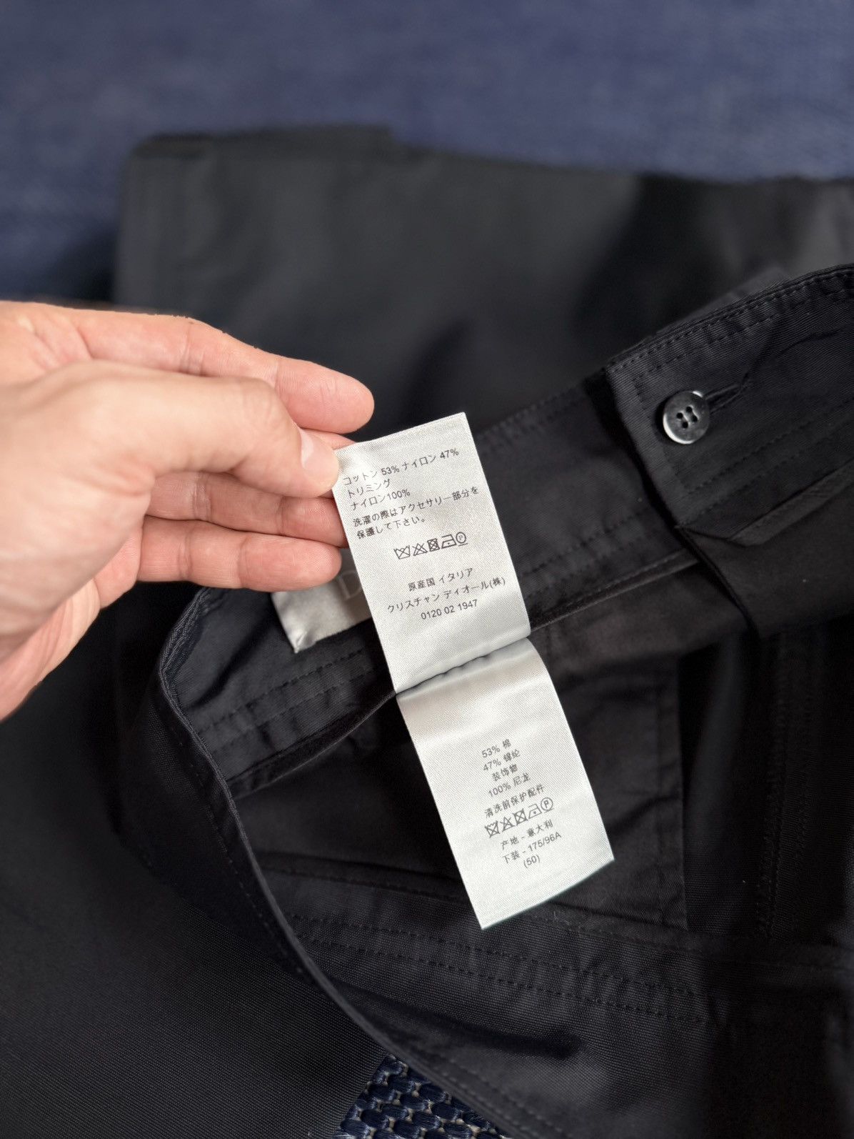 Dior FW21 Black Nylon Buckle Cargo Pants Size US 32 / EU 48 - 10 Thumbnail