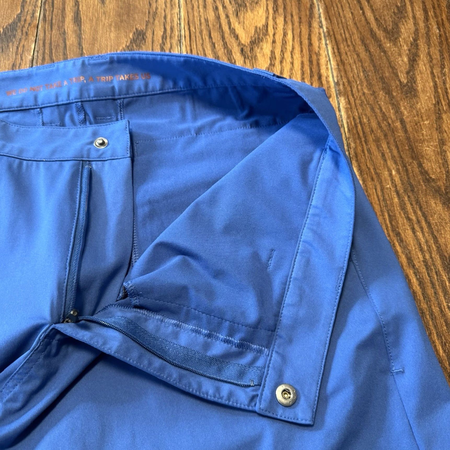 Rhone Rhone Shorts Mens 34 Performance Lightweight Golf Zip Pocket Caliber Chino Breathable Quick Dry Pockets 100273 Blue Size US 34 / EU 50 - 3 Thumbnail
