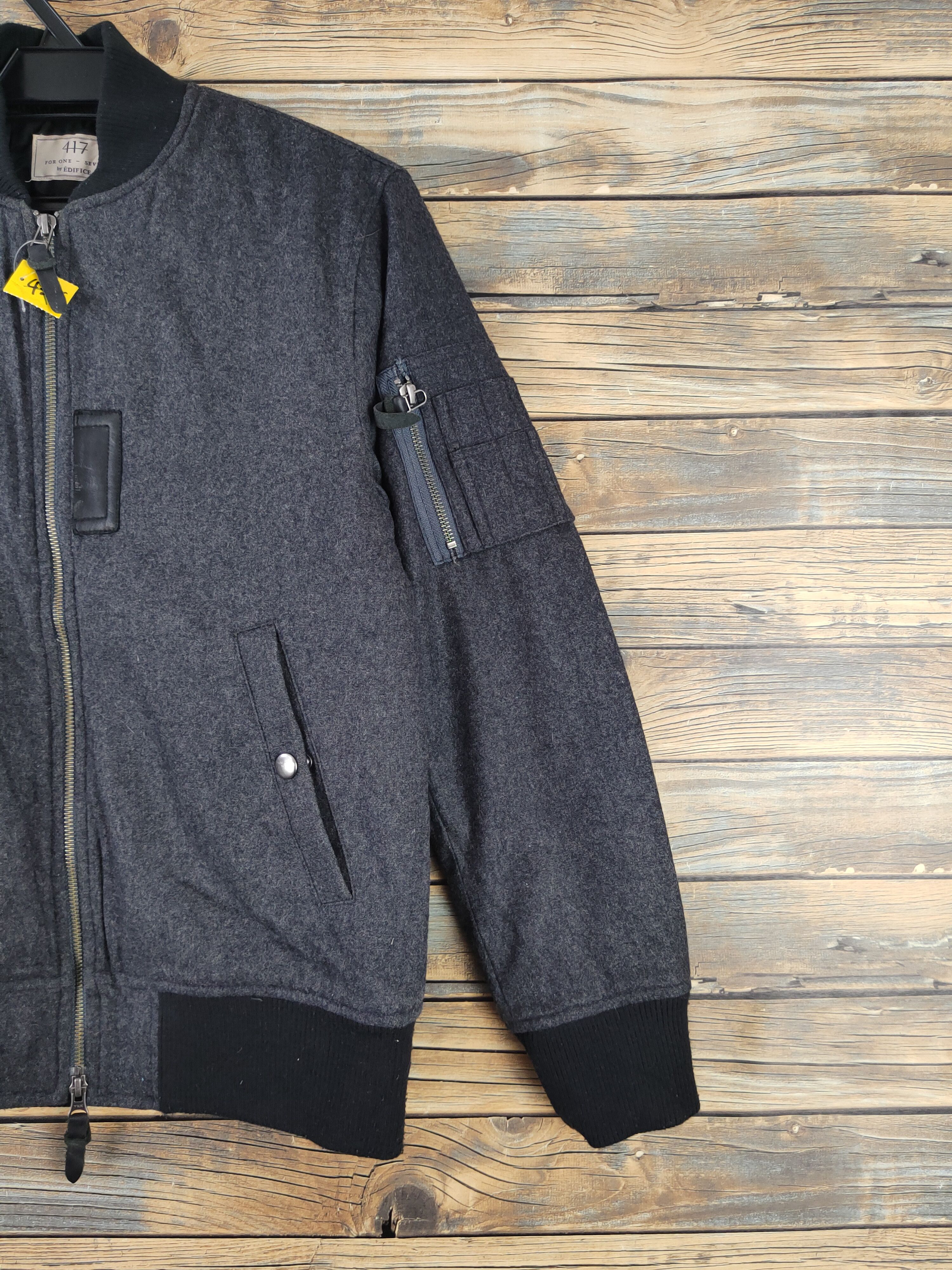 Japanese Brand × Vintage For One Seven-Edifice 417 Black Wool Jackets #W2246 Size US S / EU 44-46 / 1 - 5 Thumbnail