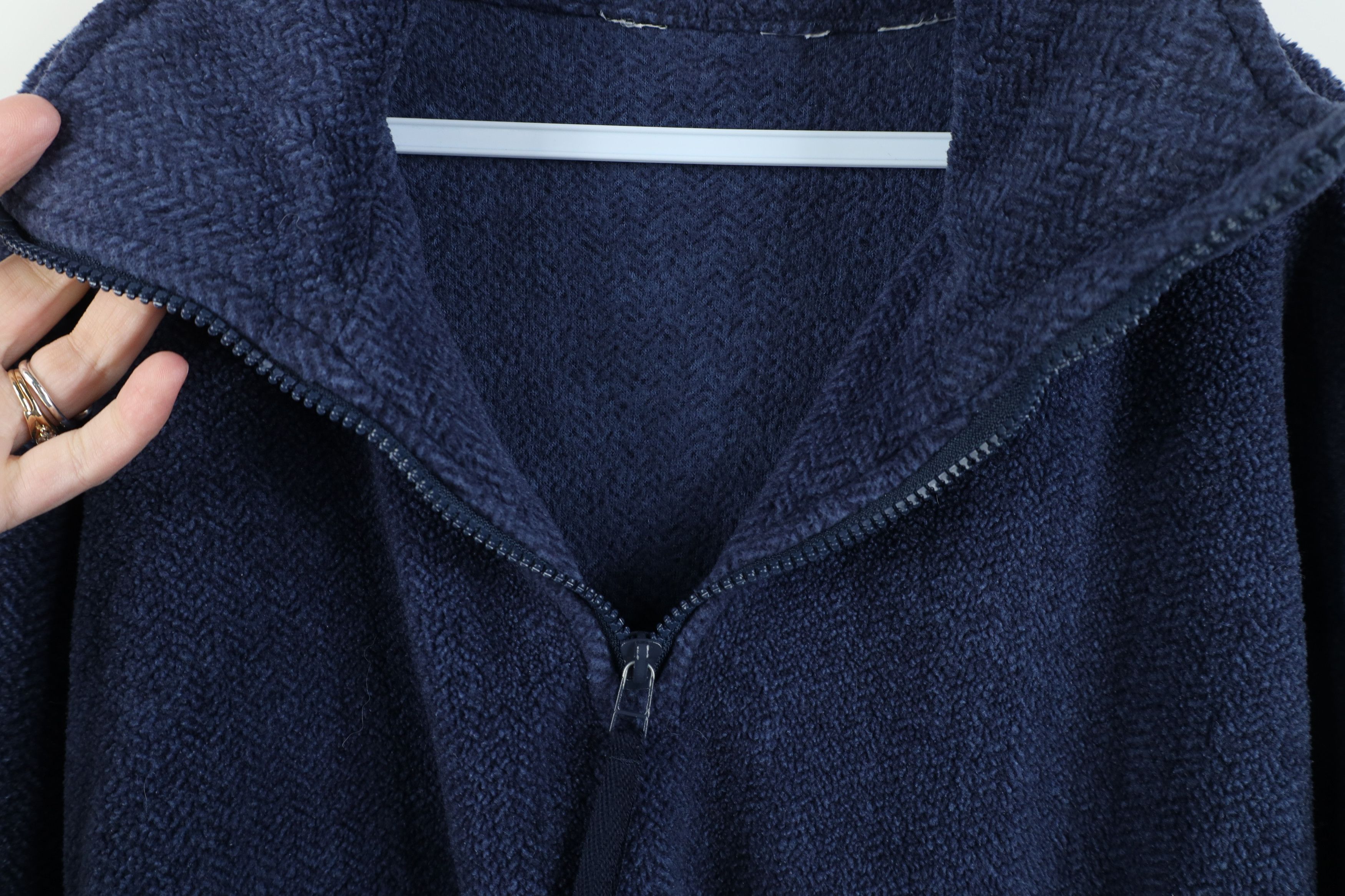 Vintage Vintage 90s Y2K Streetwear Fleece Quarter Half Zip Sweater Size US XL / EU 56 / 4 - 8 Thumbnail