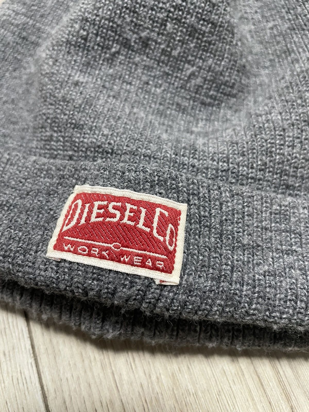 Diesel × Vintage Vintage Diesel Workwear Italy Hat Y2K Style Beanie Logo Size ONE SIZE - 3 Thumbnail