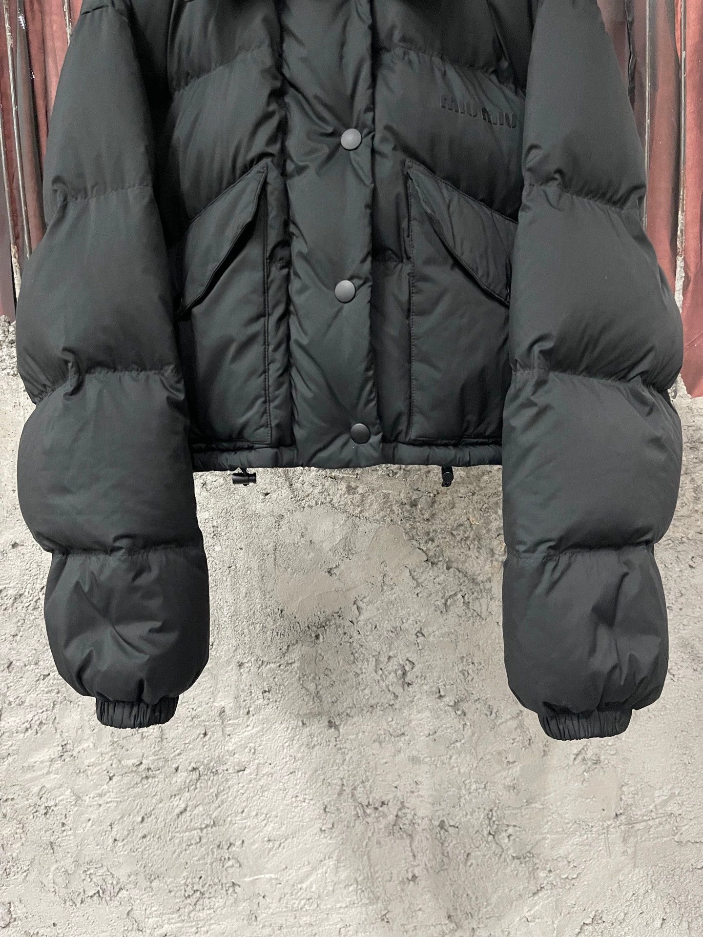 Miu Miu MIU MIU Leather Collar Down Coat 40 Size M / US 6-8 / IT 42-44 - 4 Thumbnail
