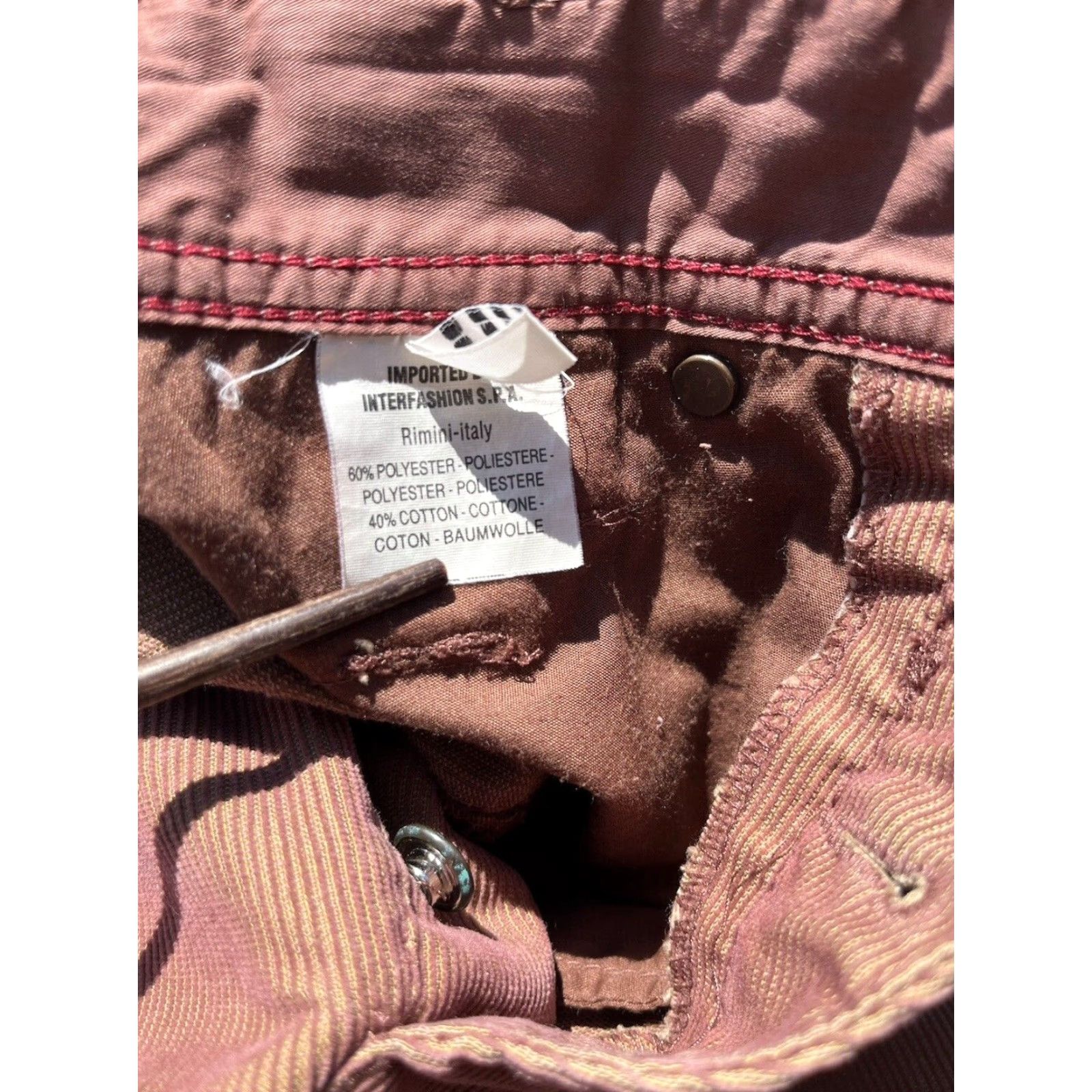 Vintage VINTAGE Marithe Francois Girbaud Pants Women Brown Corduroy 26 90s Parachute Carpenter Slim Straight 90s Logo Mens Womens Boys Girls Size 26" / US 2 / IT 38 - 7 Thumbnail