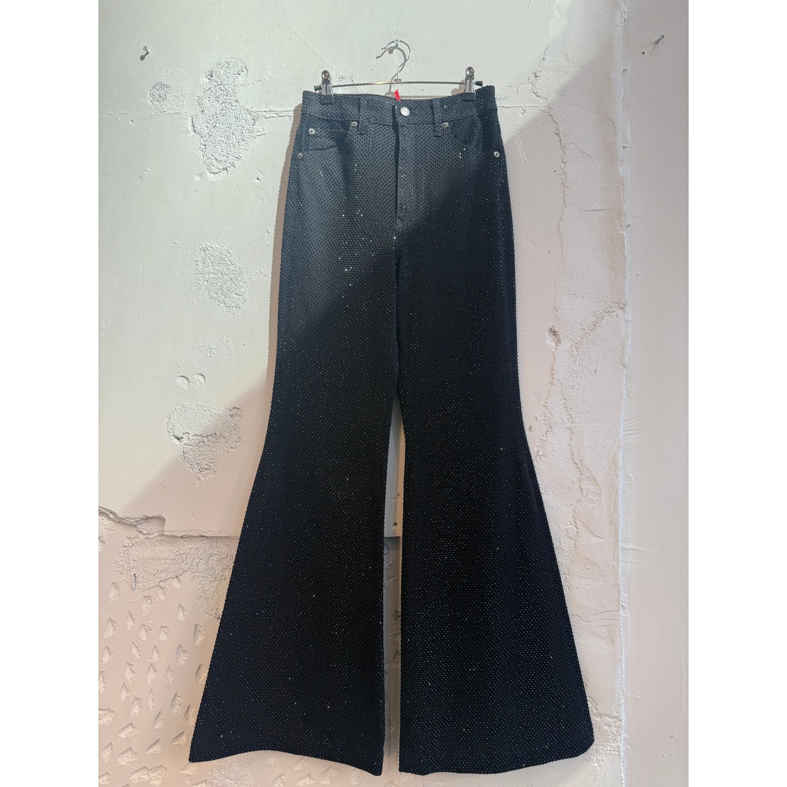 Cout de la Liberte $3k Cout De La Liberte Crystal Denim Super Bell Pants Size 26" / US 2 / IT 38 - 1 Thumbnail