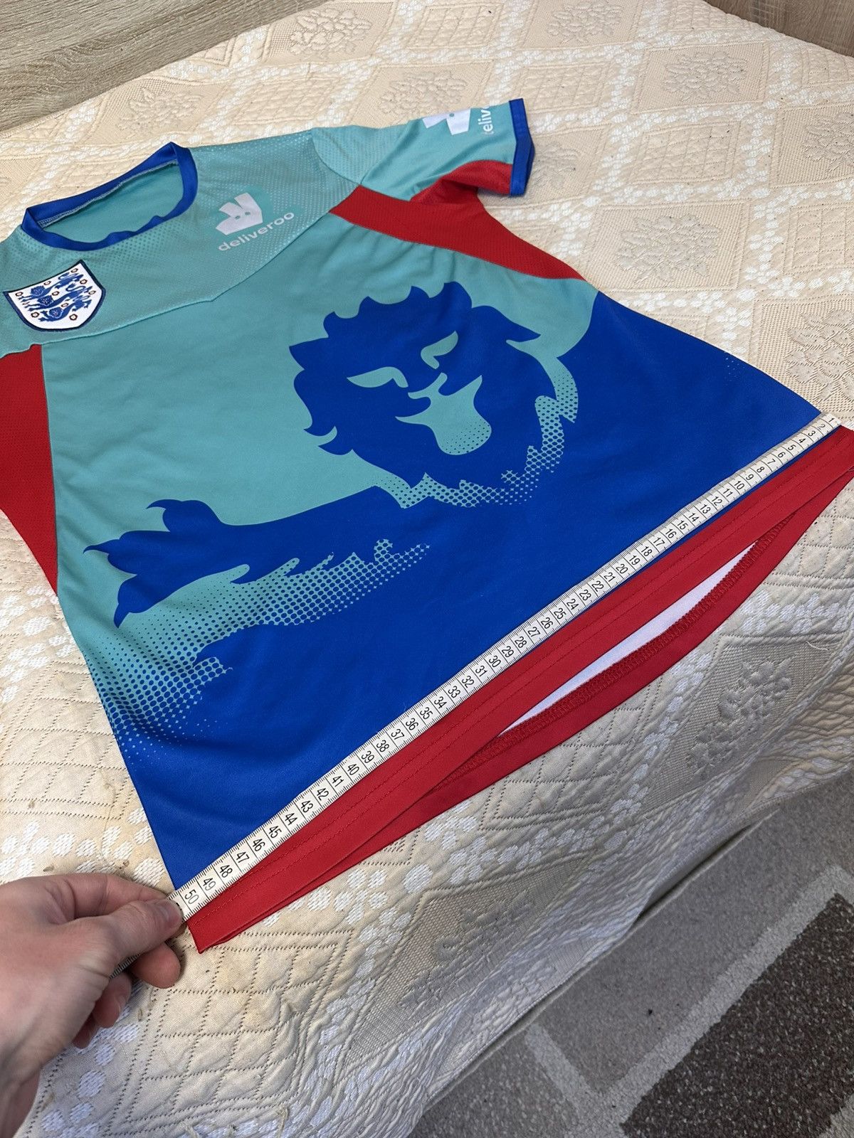 Vintage 🔥 England Deliveroo Football Soccer Jersey T Shirt Size US M / EU 48-50 / 2 - 6 Thumbnail