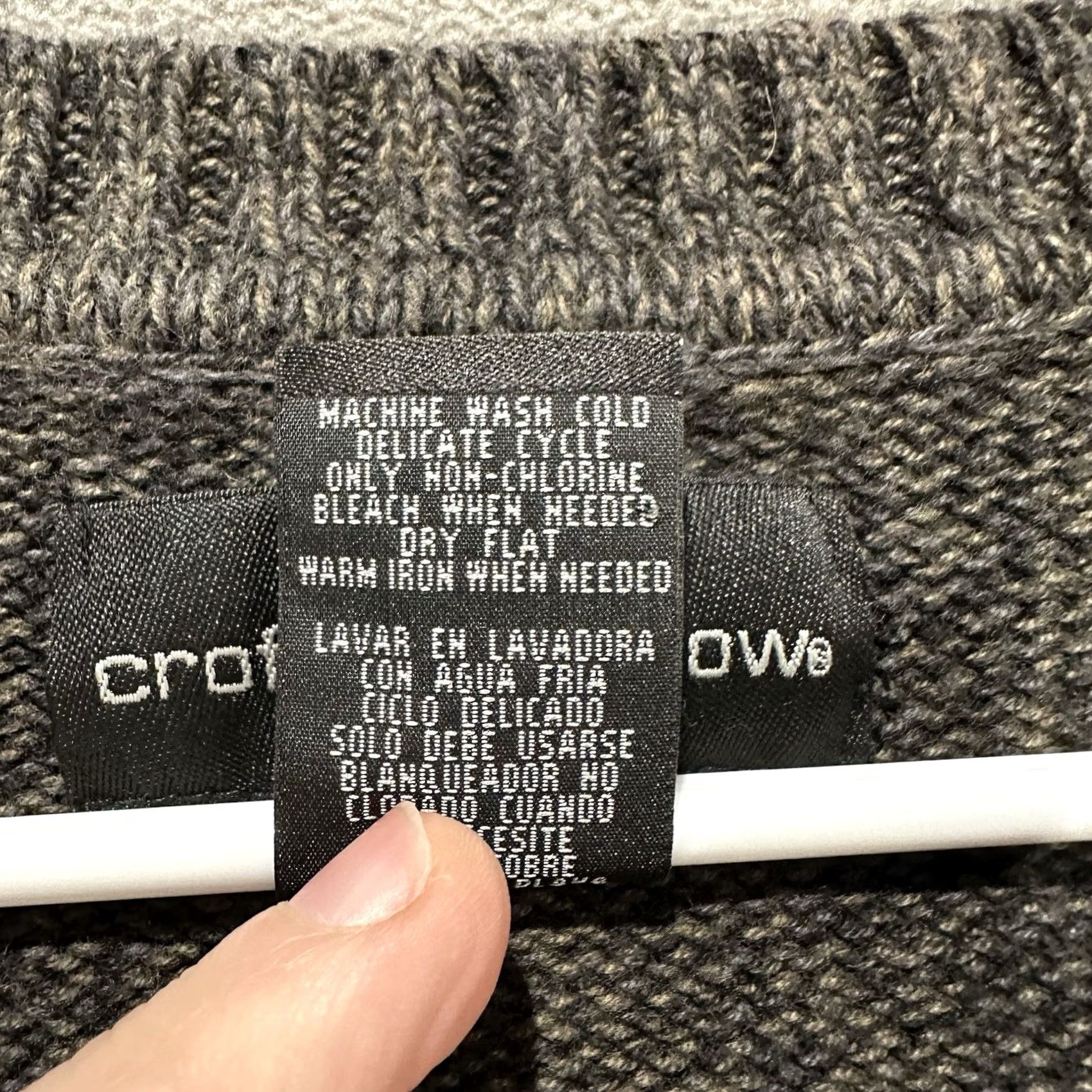 Croft & Barrow Croft & Barrow Sweater Mens 2XL Heathered Brown Pullover Crew Neck Heavyweight Size US XXL / EU 58 / 5 - 4 Thumbnail