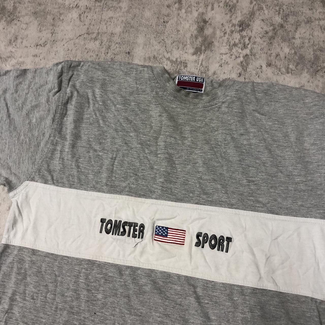 Other Grey and white Tomster Sport vintage 90s tee Size US M / EU 48-50 / 2 - 2 Thumbnail