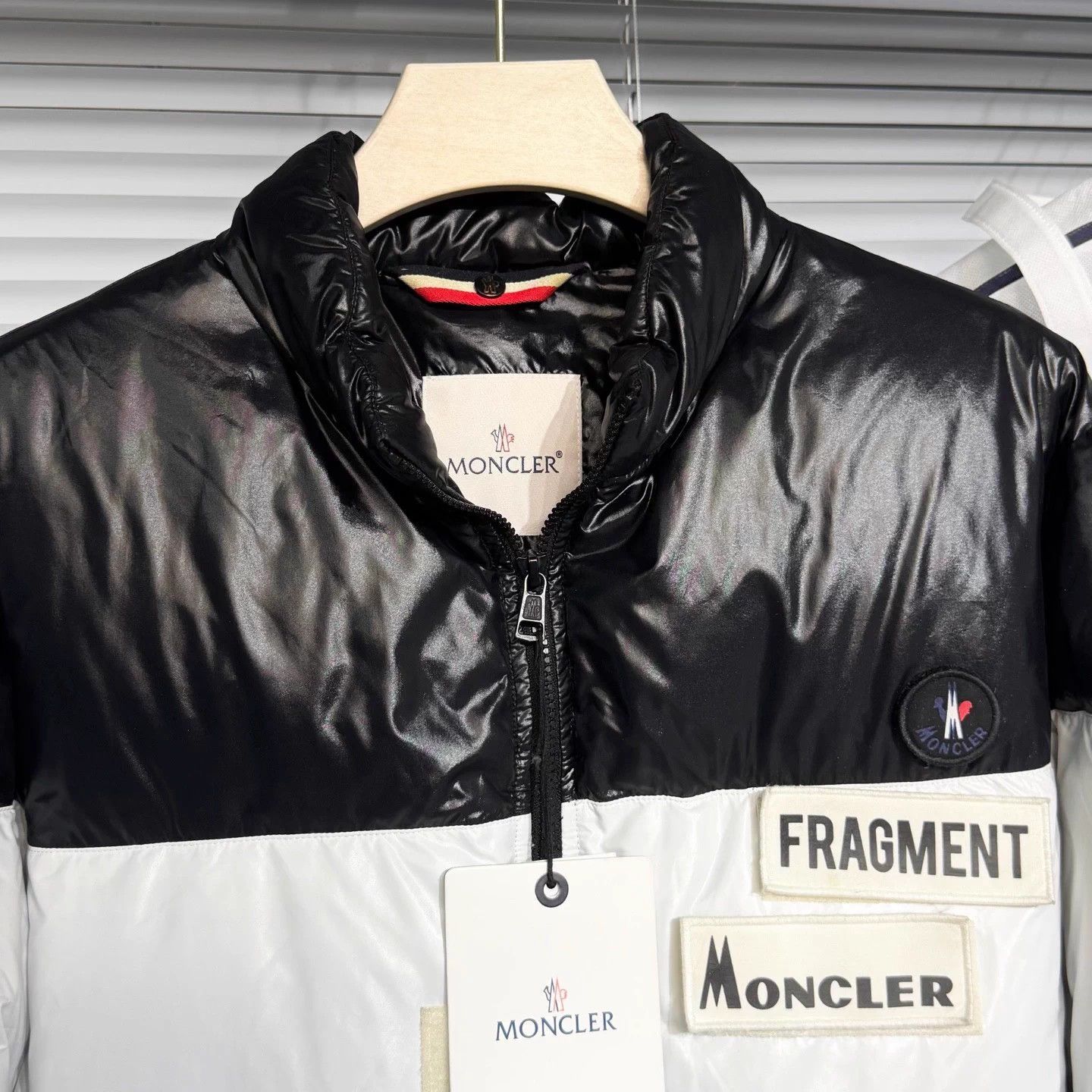 Moncler Moncler Fragment x Down Jacket 1 Black White Size S / US 4 / IT 40 - 3 Thumbnail