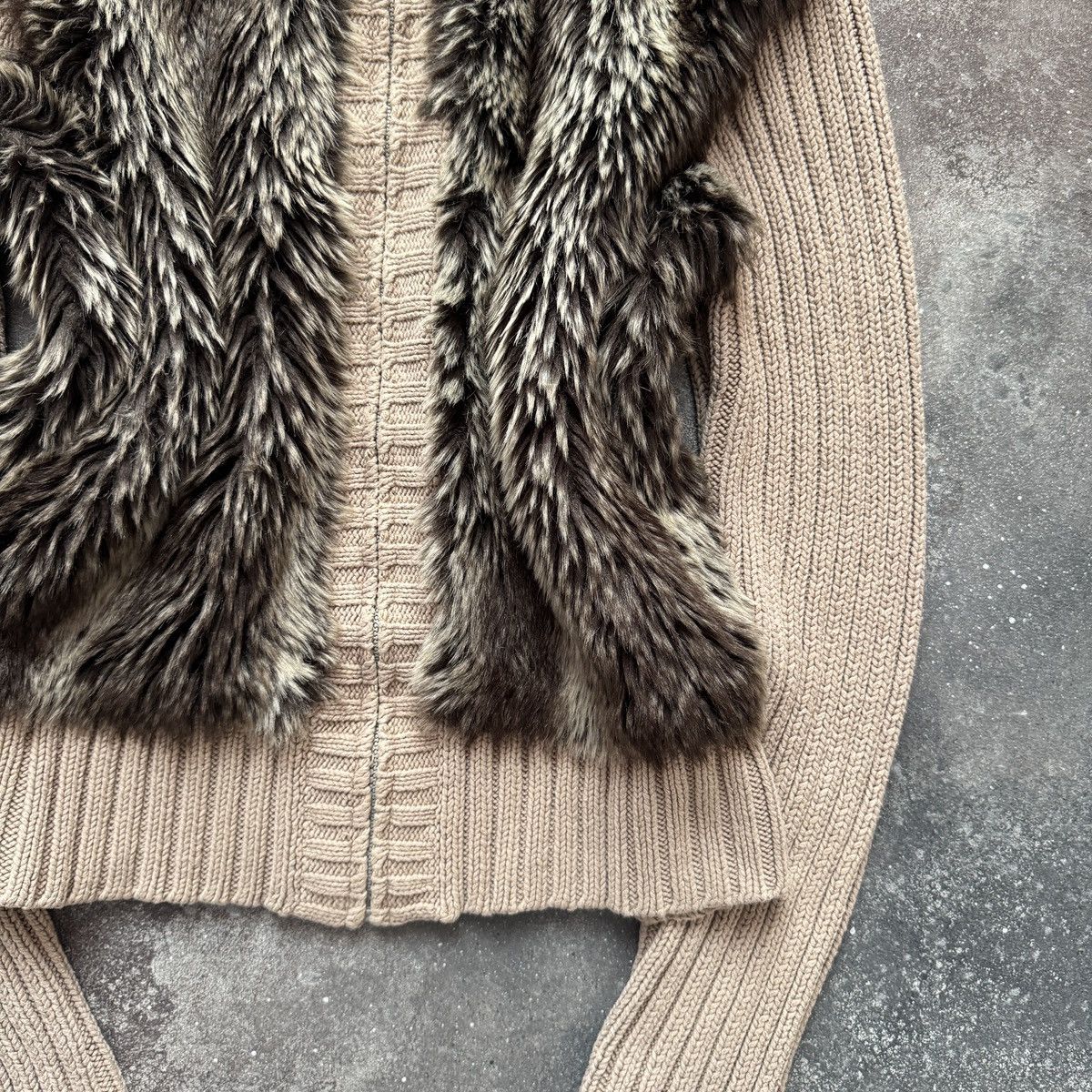 Hysteric Glamour Japanese Style Vintage Faux Fur Knit Zip Sweater Size M / US 6-8 / IT 42-44 - 9 Thumbnail