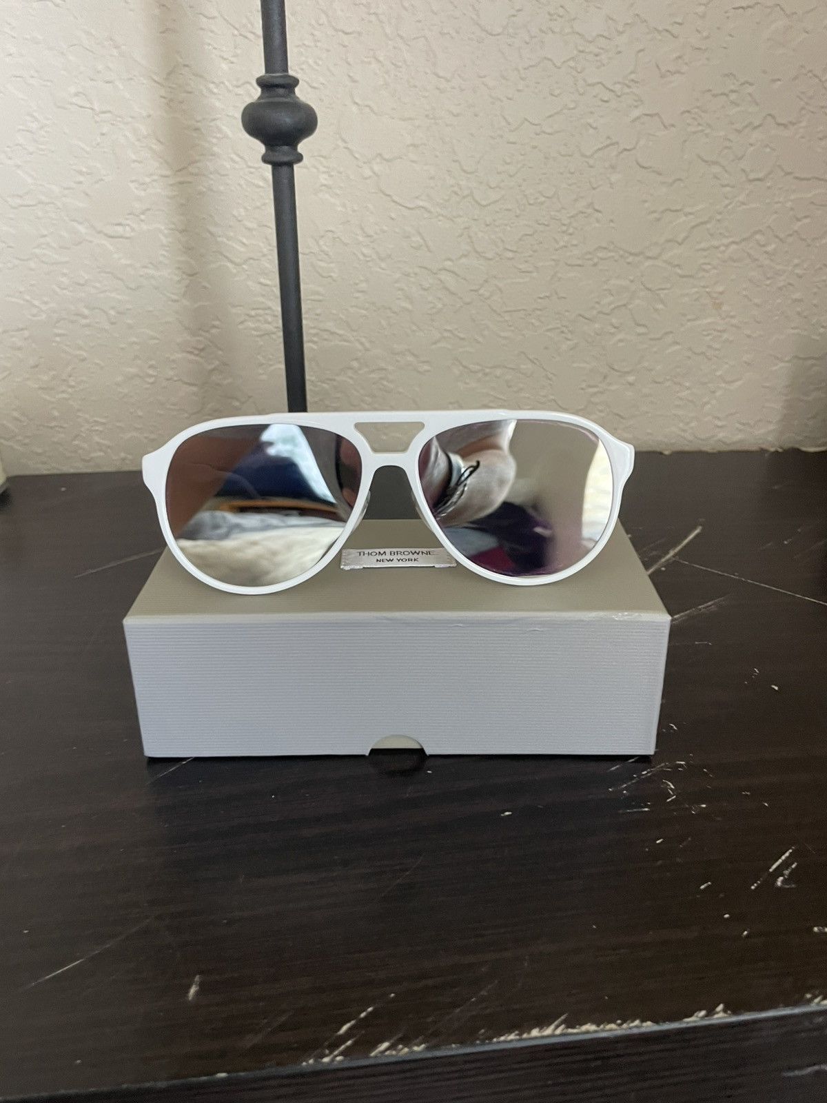 Thom Browne TBS408-63-03A WHT sunglasses nwb Size ONE SIZE - 1 Thumbnail