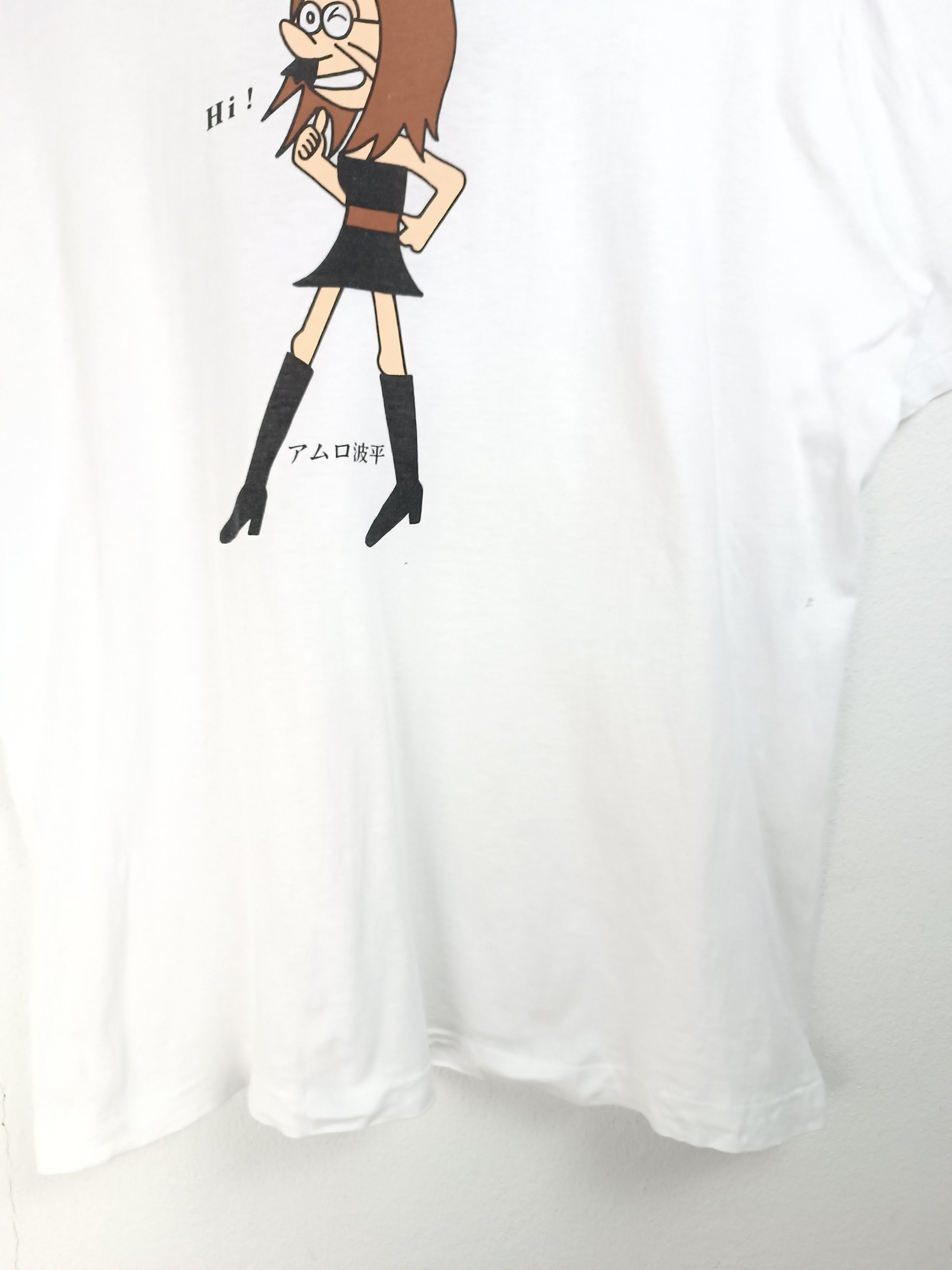 Japanese Brand VINTAGE 90'S AMURO NAMI Ama-chan Sazae-san ANIME FUNNY TEE Size US L / EU 52-54 / 3 - 7 Thumbnail
