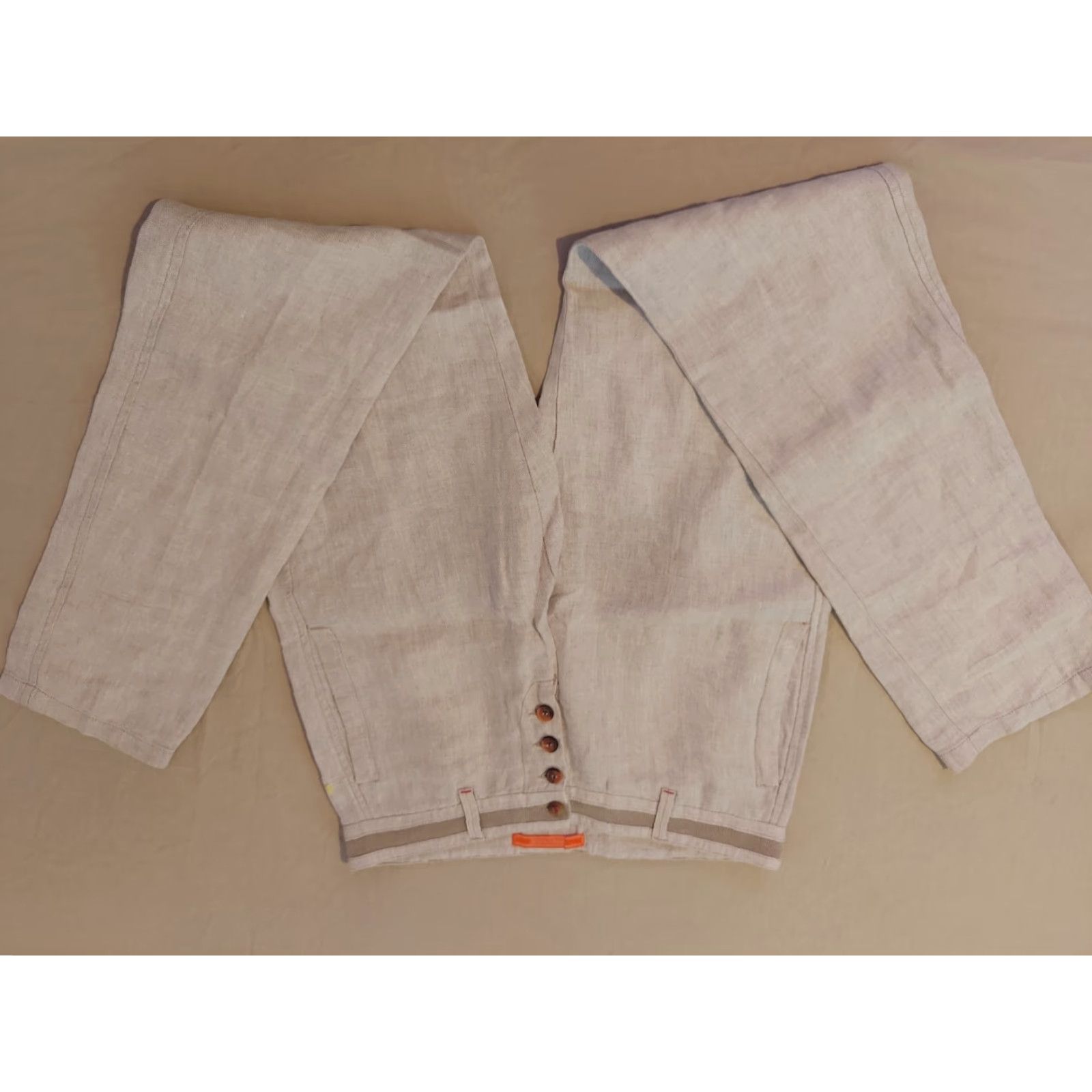 Zara Zara Mens Linen Dress Pants 30x34 32x34 Khaki Slack Chino Trouser Size US 30 / EU 46 - 3 Thumbnail