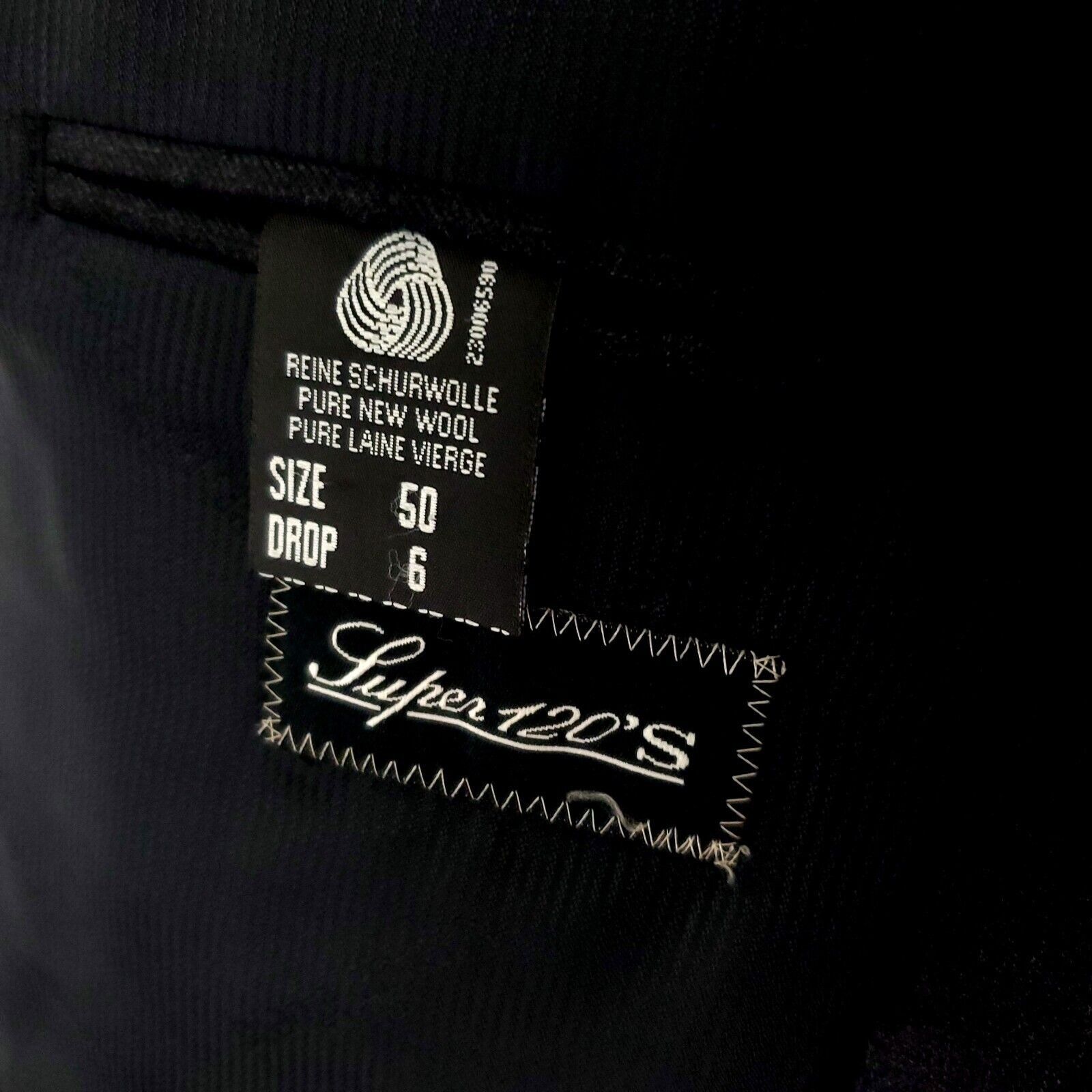 Pierre Cardin Pierre Cardin Super 120s Wool 3 Button Suit Jacket 40R Gray Size 40R - 8 Thumbnail