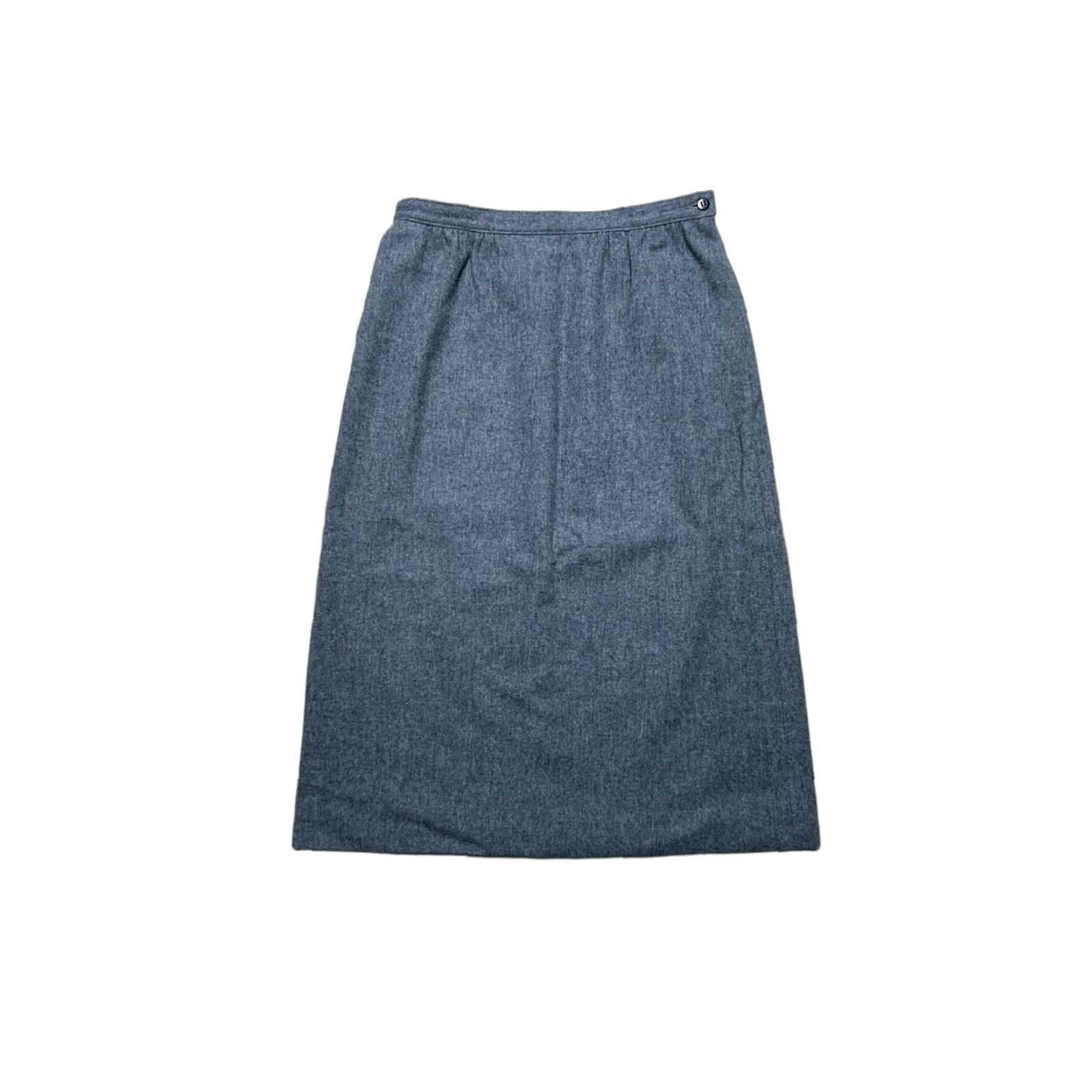 Pendleton VINTAGE Pendleton Skirt Women Wool Gray Lined Midi A USA Size 12 Pencil Narrow Waist 28” Length 28.5” Size 34" / US 12 / IT 48 - 1 Thumbnail