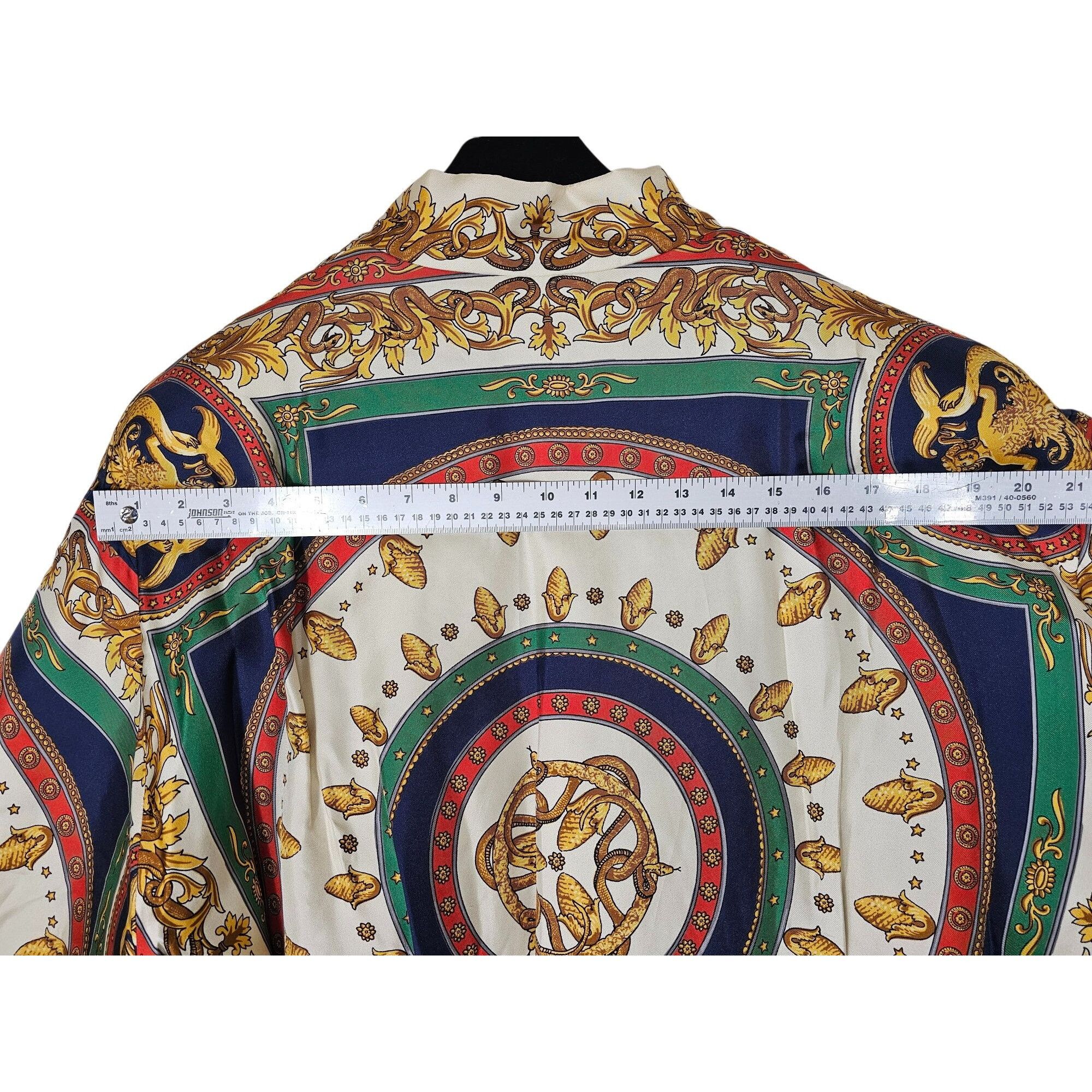 Gucci Gucci Baroque Mermaid Bomber Jacket Zip Size 52 XL Size US L / EU 52-54 / 3 - 9 Thumbnail