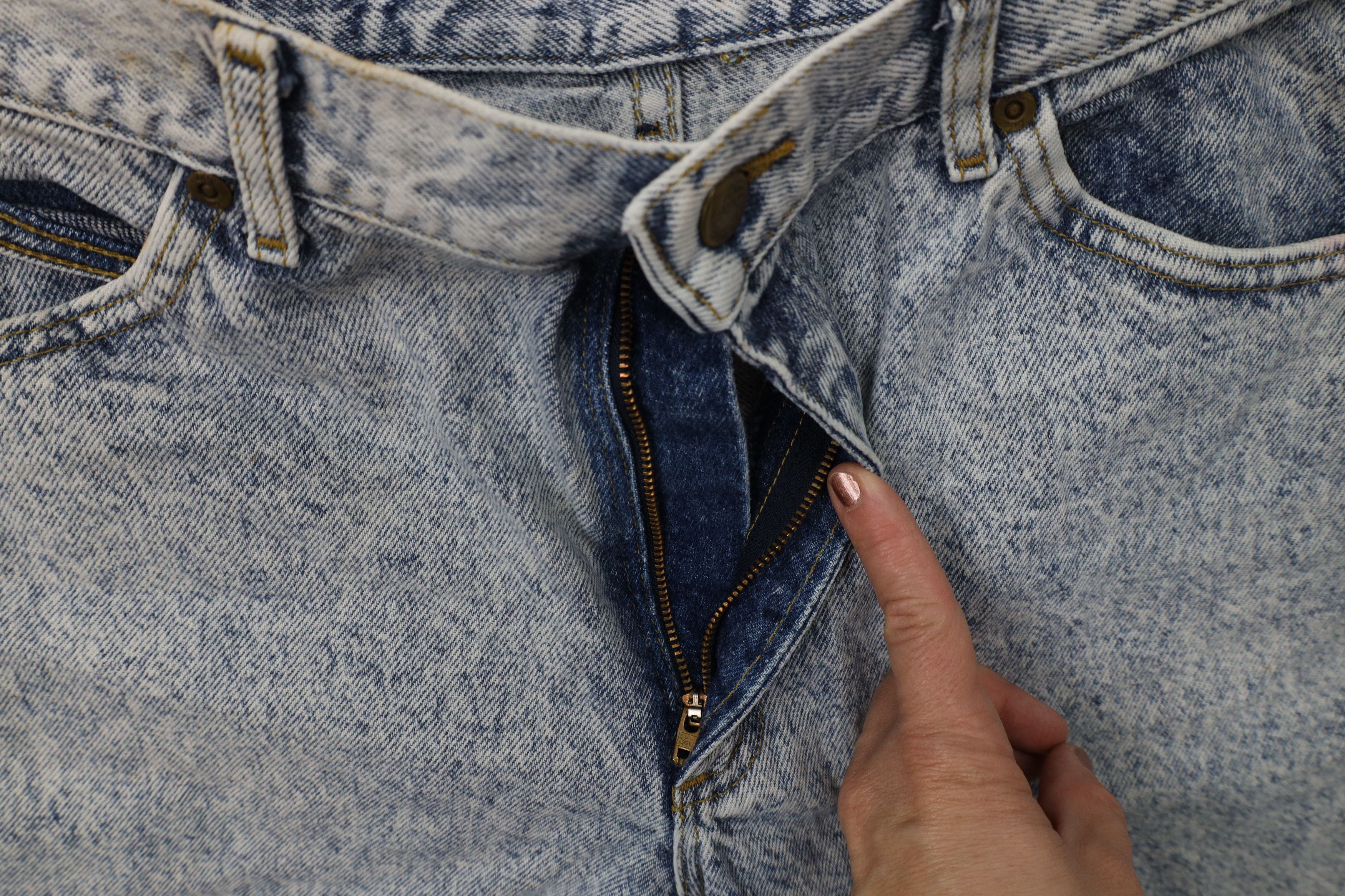 Lee Vintage 80s 90s Lee Acid Wash Straight Leg Jeans Blue USA Size US 33 - 8 Thumbnail