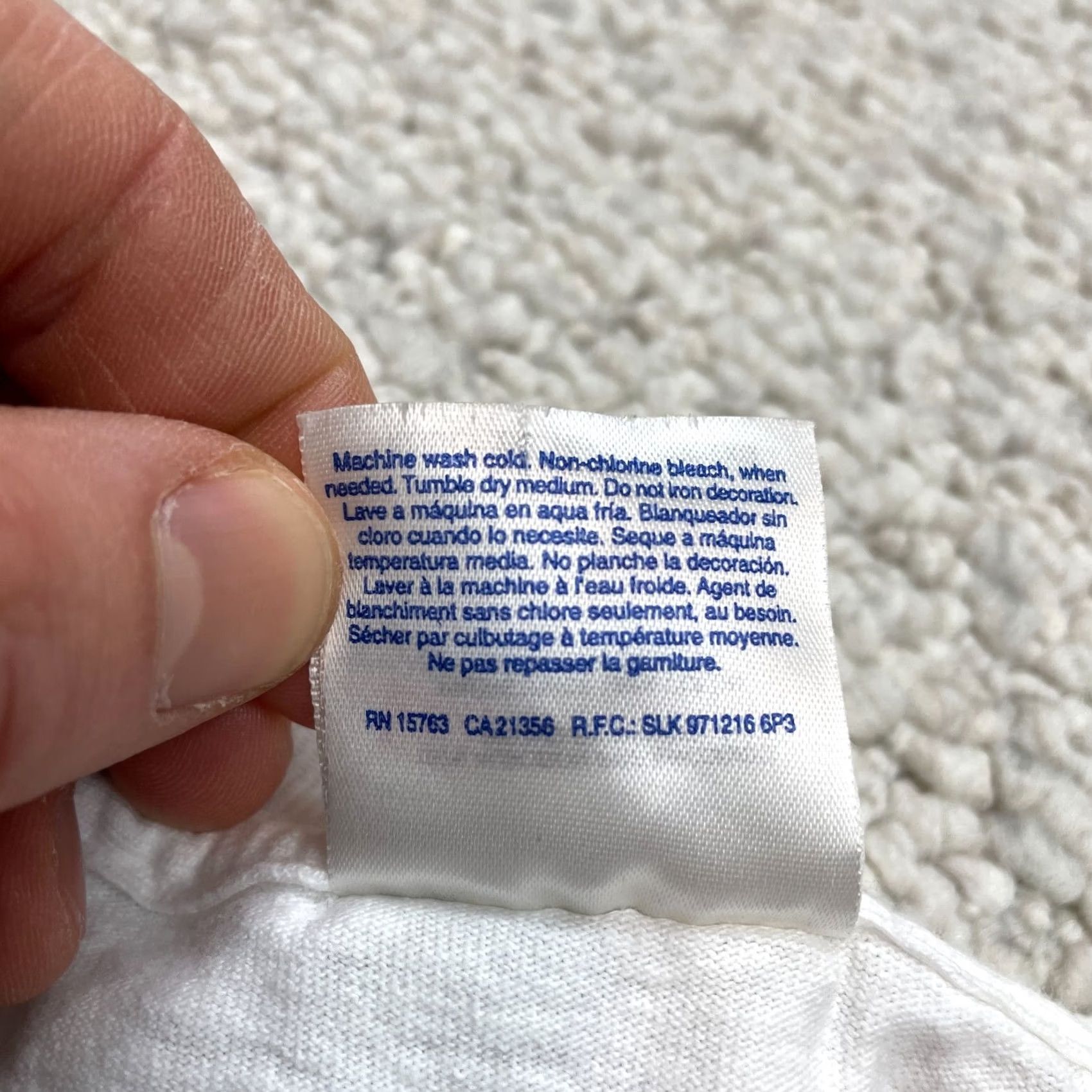 Hanes Hanes Heavyweight Shirt Adult 2XL White Crew Neck Short Sleeve Size US XXL / EU 58 / 5 - 4 Thumbnail
