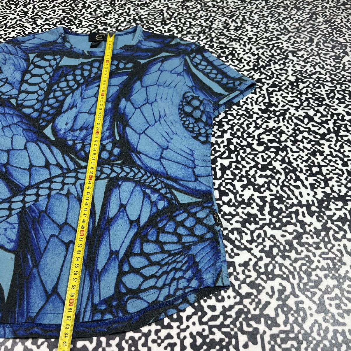 Just Cavalli Vintage Y2K Just Cavalli Abstract Floral Print Luxury Tshirt Size L / US 10 / IT 46 - 14 Thumbnail