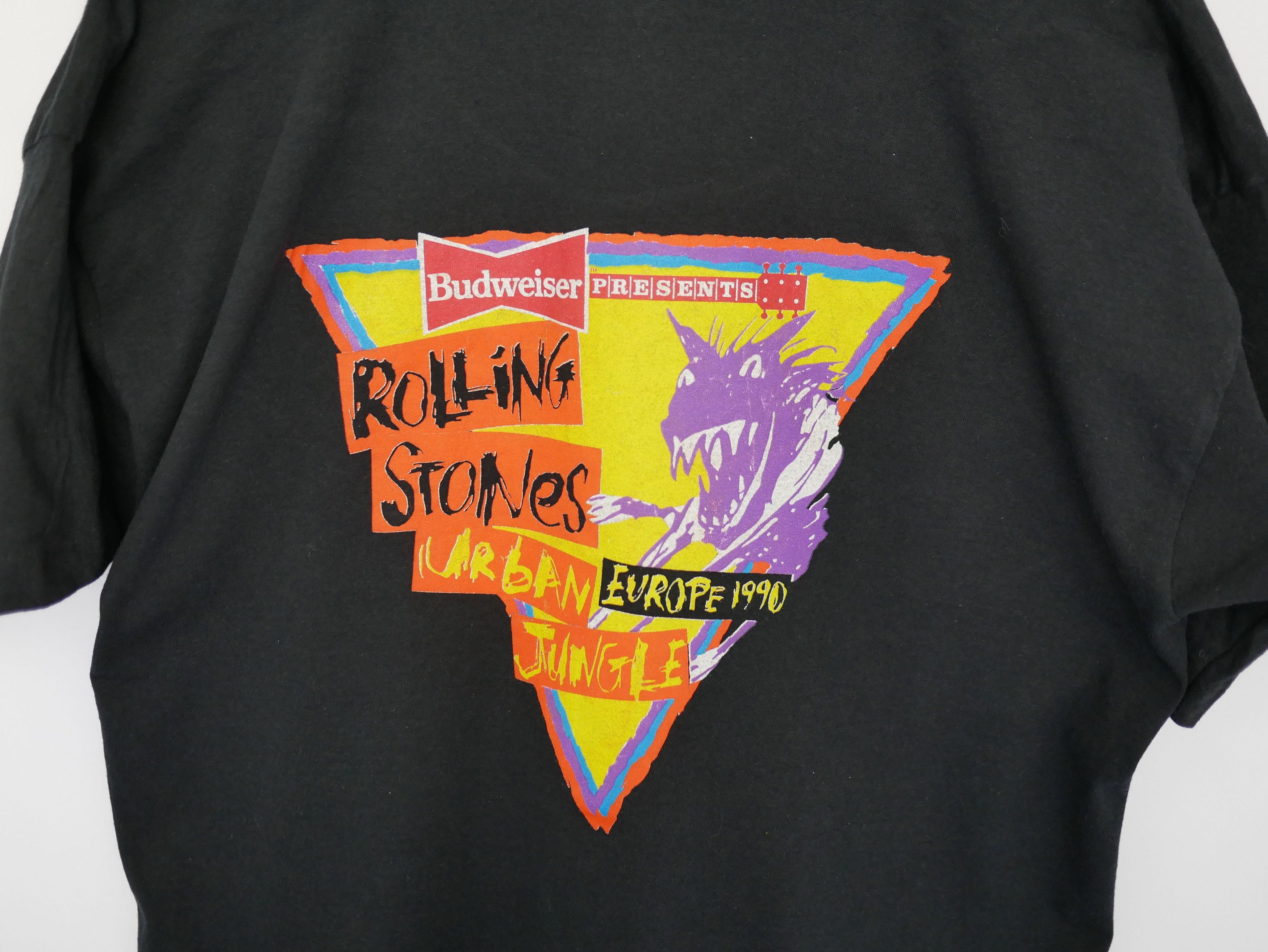 The Rolling Stones 1990 Rolling Stones Urban Jungle CREW Budweiser T-Shirt XL Size US XL / EU 56 / 4 - 3 Thumbnail