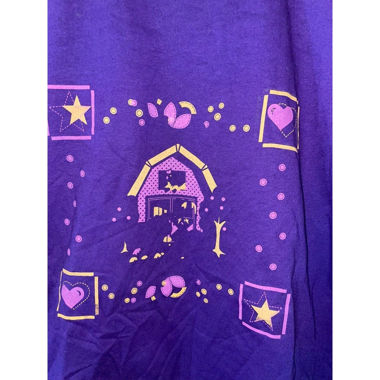 Jerzees 90s Vintage Jerzees USA made Purple Shirt 1990s VTG L Large Size US L / EU 52-54 / 3 - 2 Thumbnail