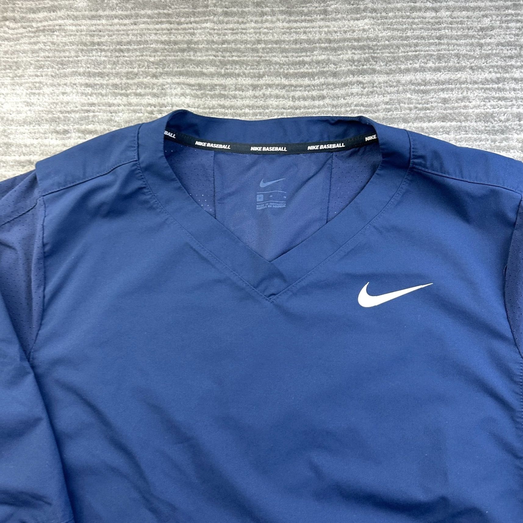Nike Nike Shirt Mens Medium Blue Batting Cage 3/4 Sleeve Jacket Warmup Baseball Size US M / EU 48-50 / 2 - 3 Thumbnail