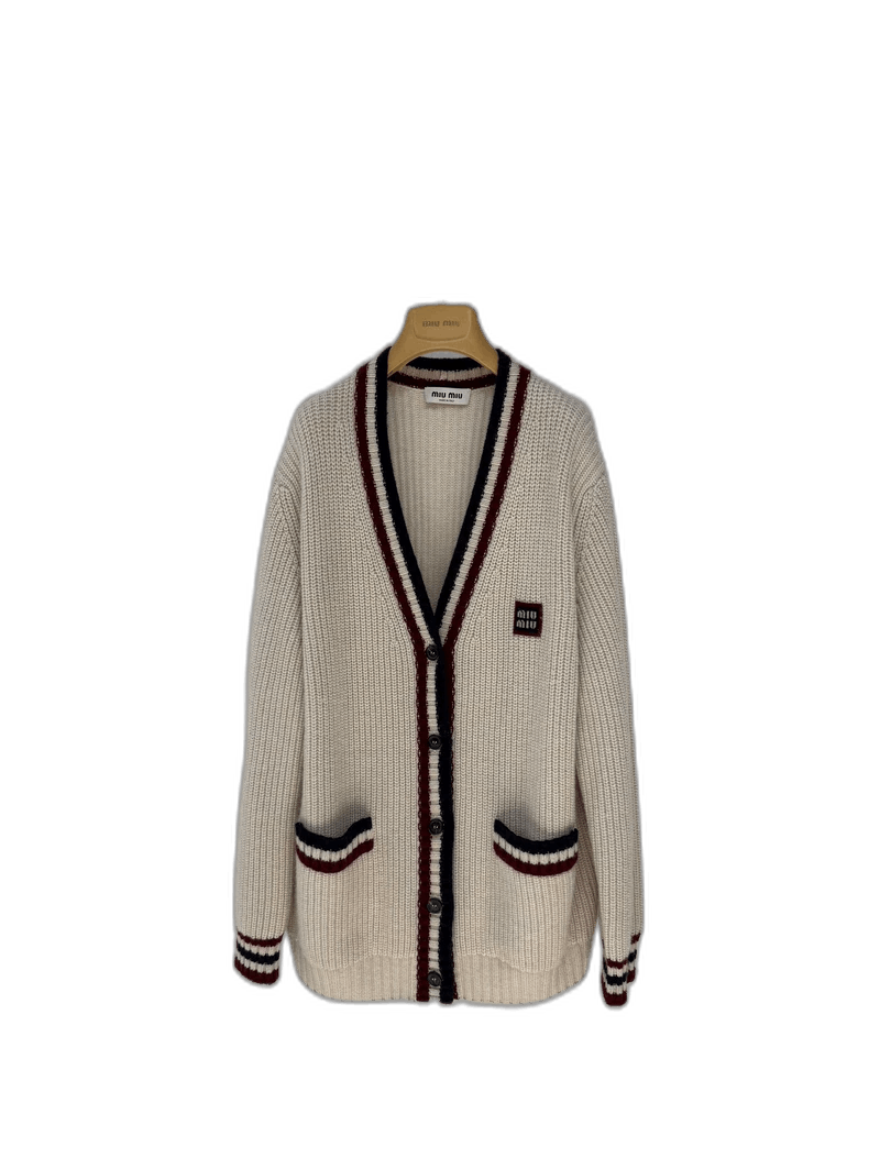 Miu Miu Miu Miu Early Spring Cardigan with Logo Size M / US 6-8 / IT 42-44 - 1 Thumbnail