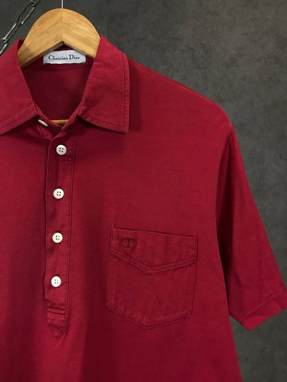 Christian Dior Monsieur Christian Dior vintage logo luxury polo tee Size US M / EU 48-50 / 2 - 2 Thumbnail