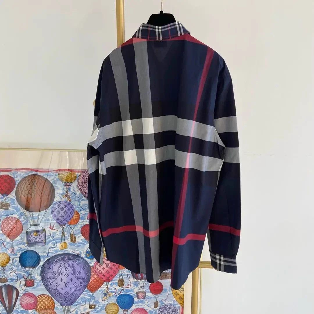 Burberry Burberry color-blocked check shirt L Size US L / EU 52-54 / 3 - 2 Thumbnail