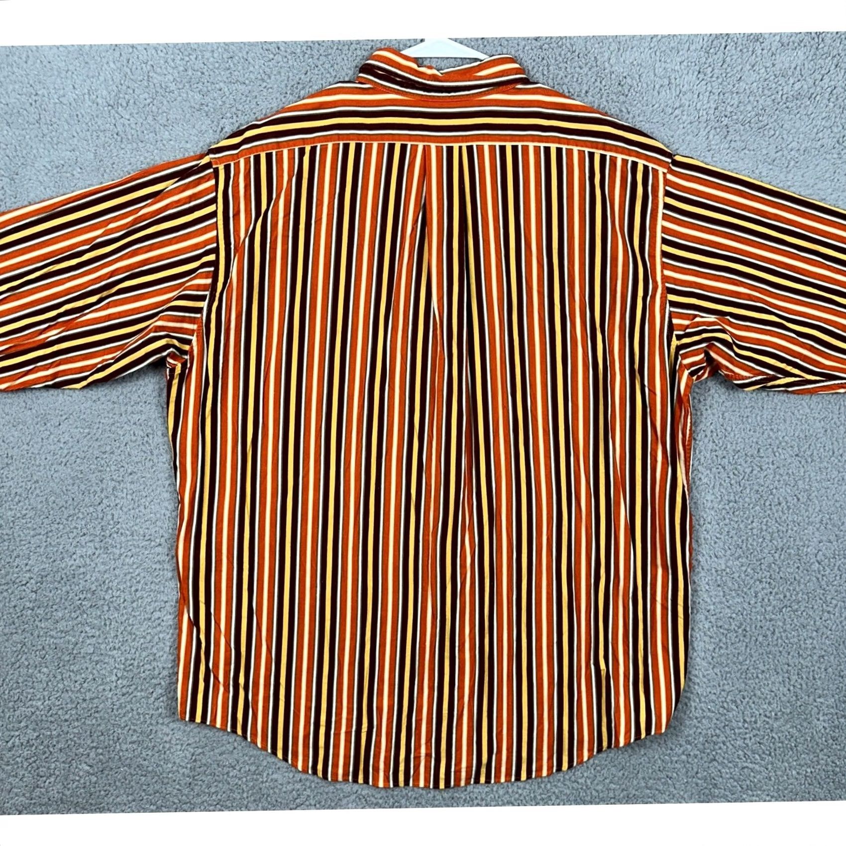 J.Crew J.CREW Oarsman Shirt Button-Down Men XL Orange Multi Corduroy Long Sleeve Casual Vintage? No Size US XL / EU 56 / 4 - 3 Thumbnail