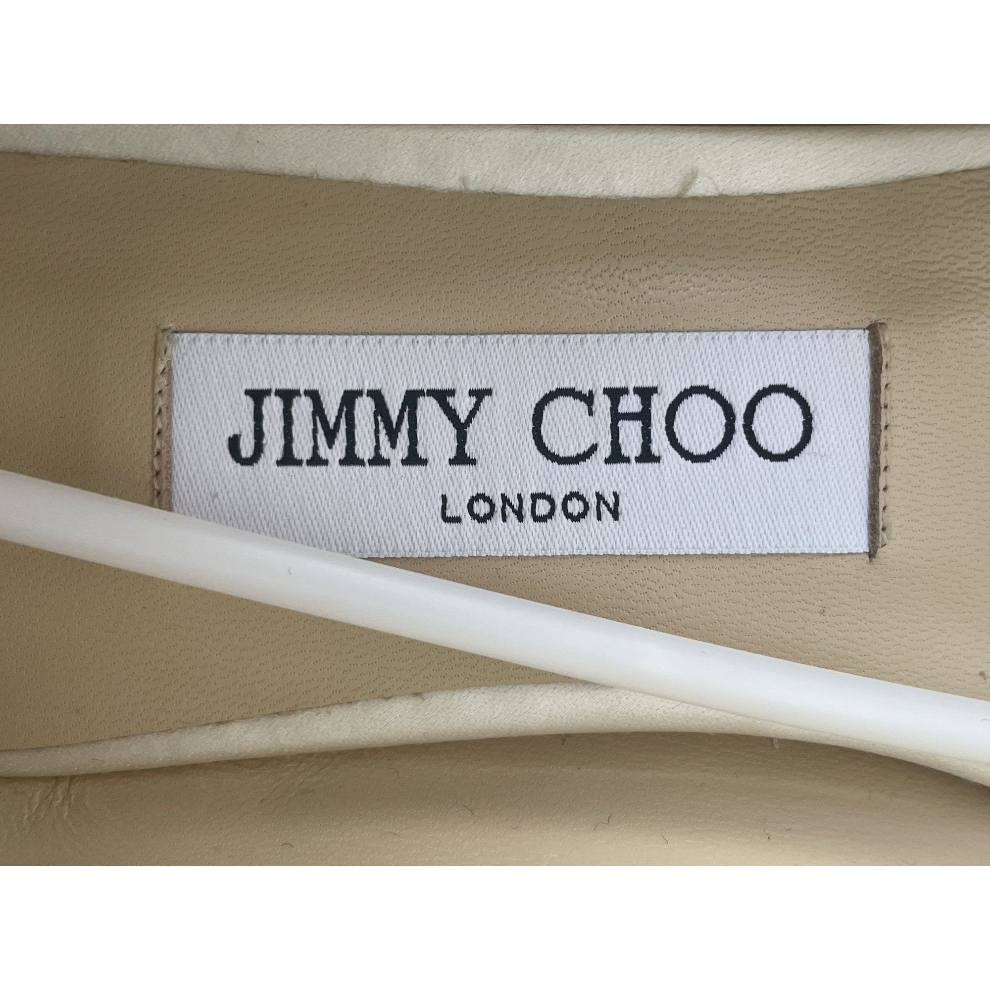 Jimmy Choo Jimmy Choo Womens Crystal-Embellished Pointed Toe Flats 37.5 Size US 7.5 / IT 37.5 - 6 Thumbnail