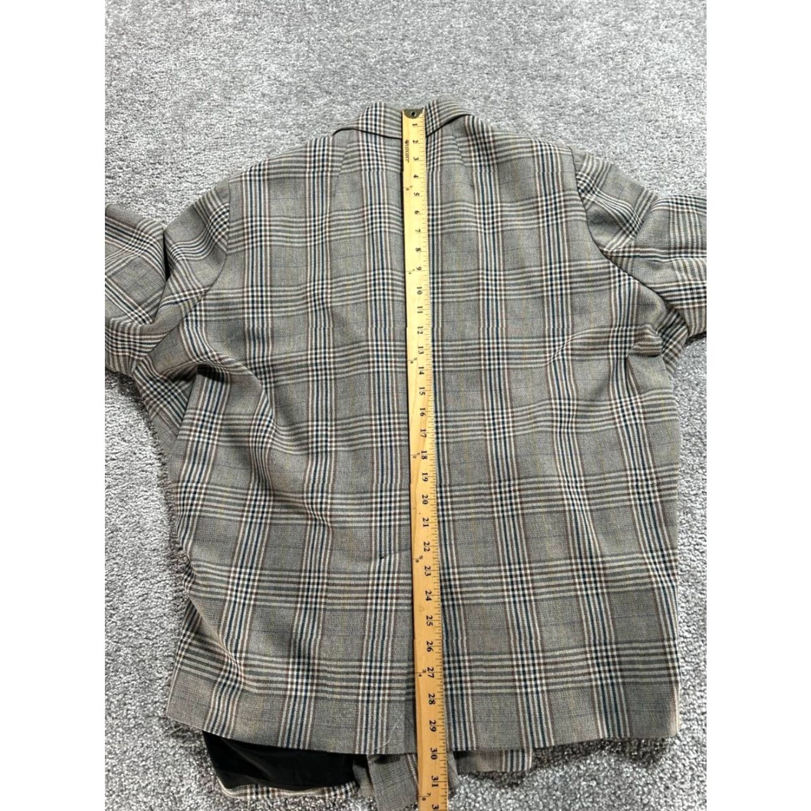 Madewell Madewell Caldwell Double Breasted Blazer 3X Gray Plaid Oversized Womens Size XXL / US 16-18 / IT 52-54 - 5 Thumbnail