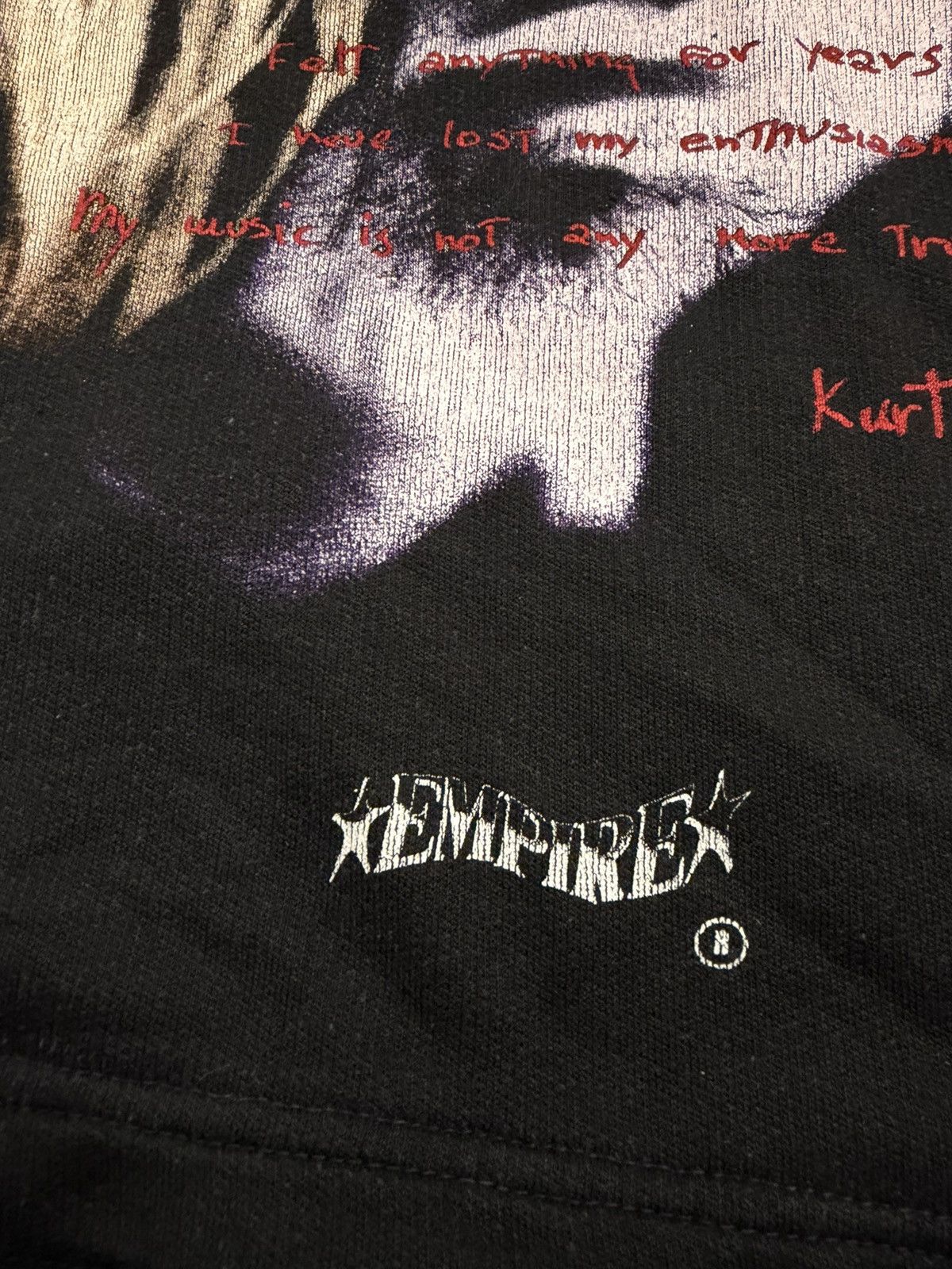 Band Tees Vintage 1994 Kurt Cobain Empire Overprinted Hoodie Size US M / EU 48-50 / 2 - 4 Thumbnail