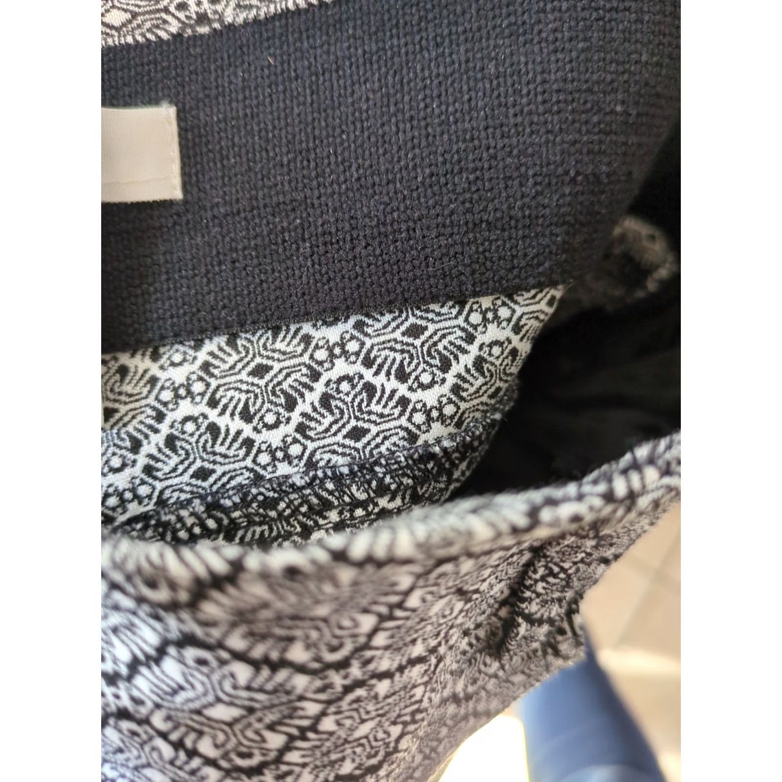 Vintage 89th & Madison Dress Pants Women's 8 Pull On Geometric Black White Print Stretch Pants Mens? Size 30" / US 8 / IT 44 - 7 Thumbnail