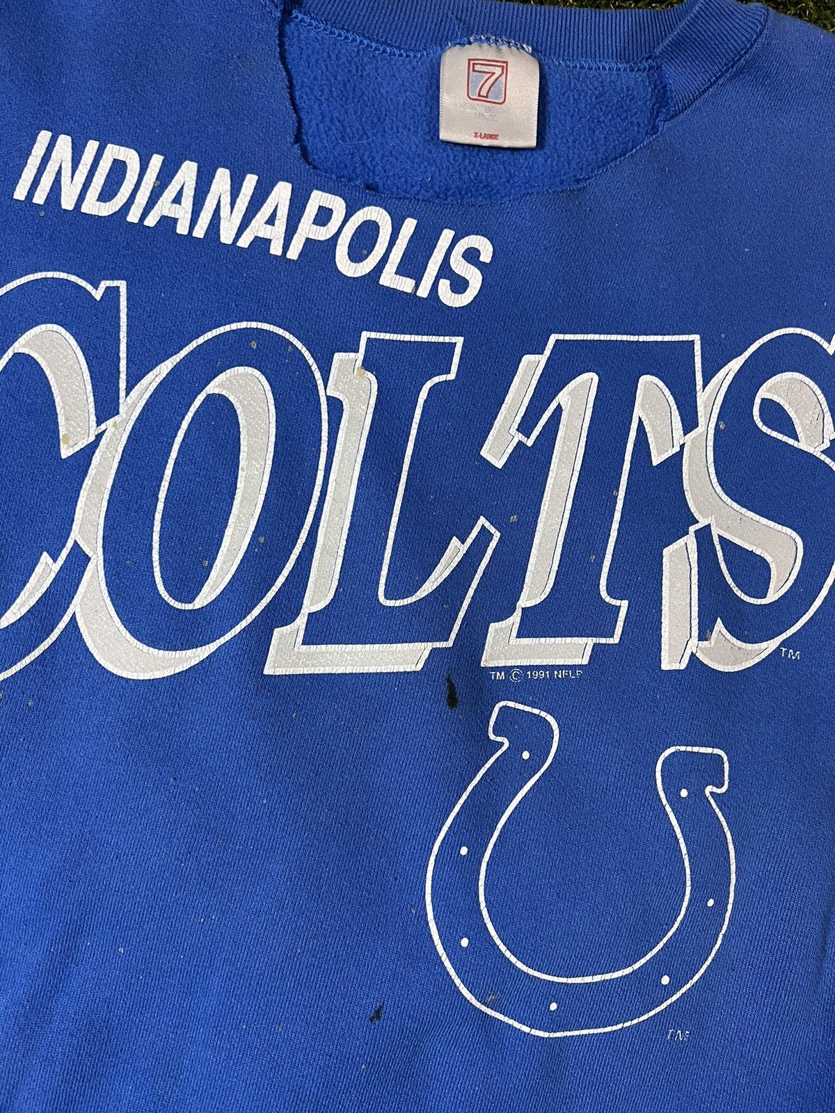 Logo Athletic Vintage 90’s Logo 7 Indianapolis Colts NFL Football Crewneck Size US XL / EU 56 / 4 - 2 Thumbnail