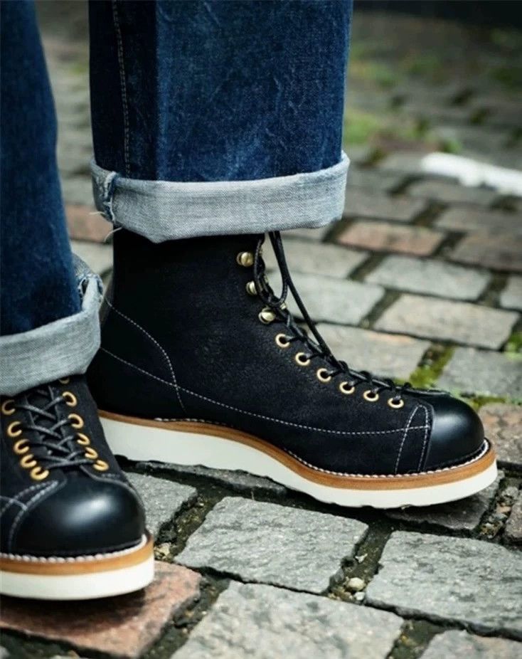 The Real McCoy's The Real McCoy's Short Face Cowhide Work Boots Monkey Boots Size US 9.5 / EU 42-43 - 2 Thumbnail