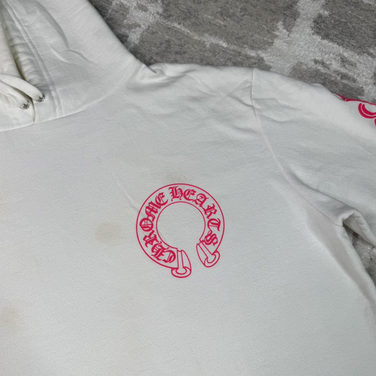 Chrome Hearts Pink floral horseshoe pullover hoodie Size US S / EU 44-46 / 1 - 14 Thumbnail