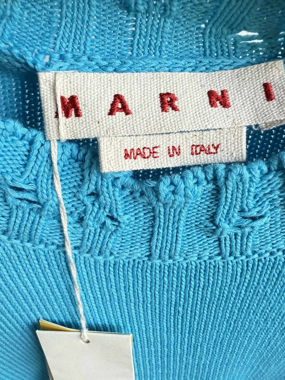 Marni Marni destroyed cropped cotton knit sweater Size US M / EU 48-50 / 2 - 4 Thumbnail