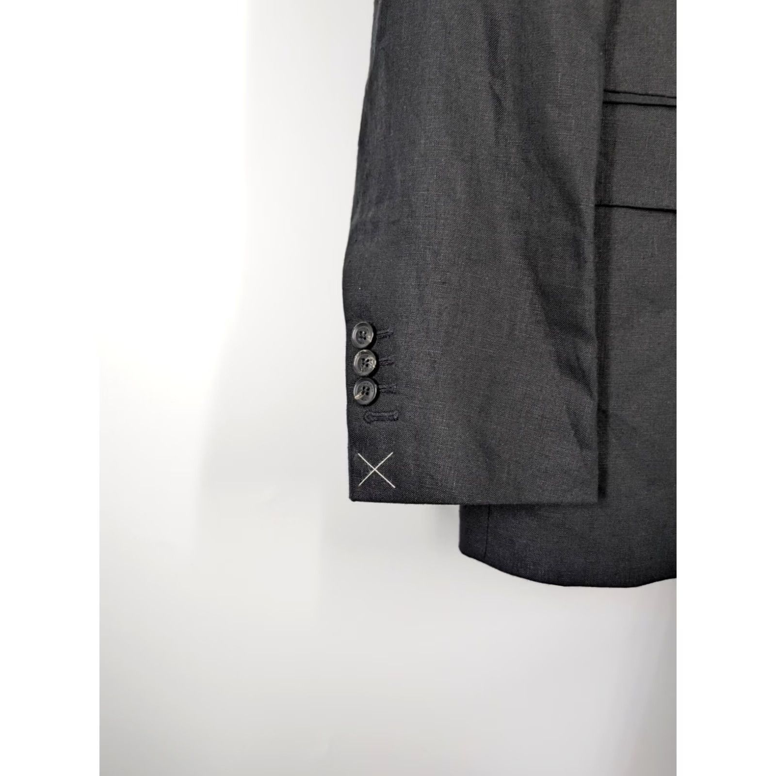 Vintage Kent & Curwen Blazer Tuxedo Linen 42R Black Men Regular Jacket NWT Italy 52 Size 42R - 4 Thumbnail