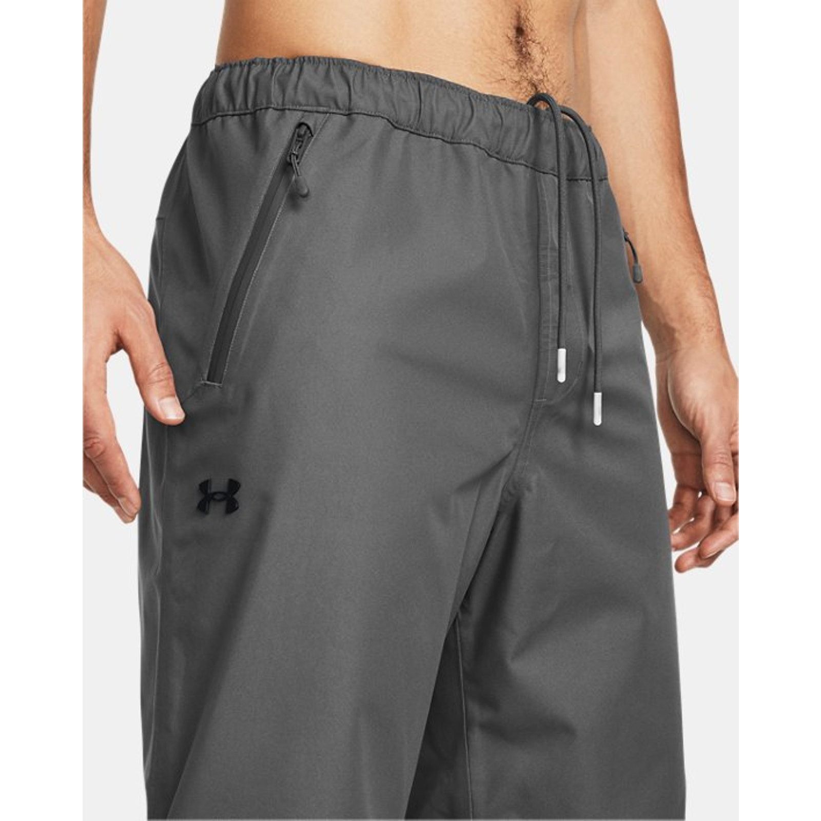 Under Armour Under Armour Stormproof Gray Lined Rain Pants Mens Size S Size US 34 / EU 50 - 4 Thumbnail