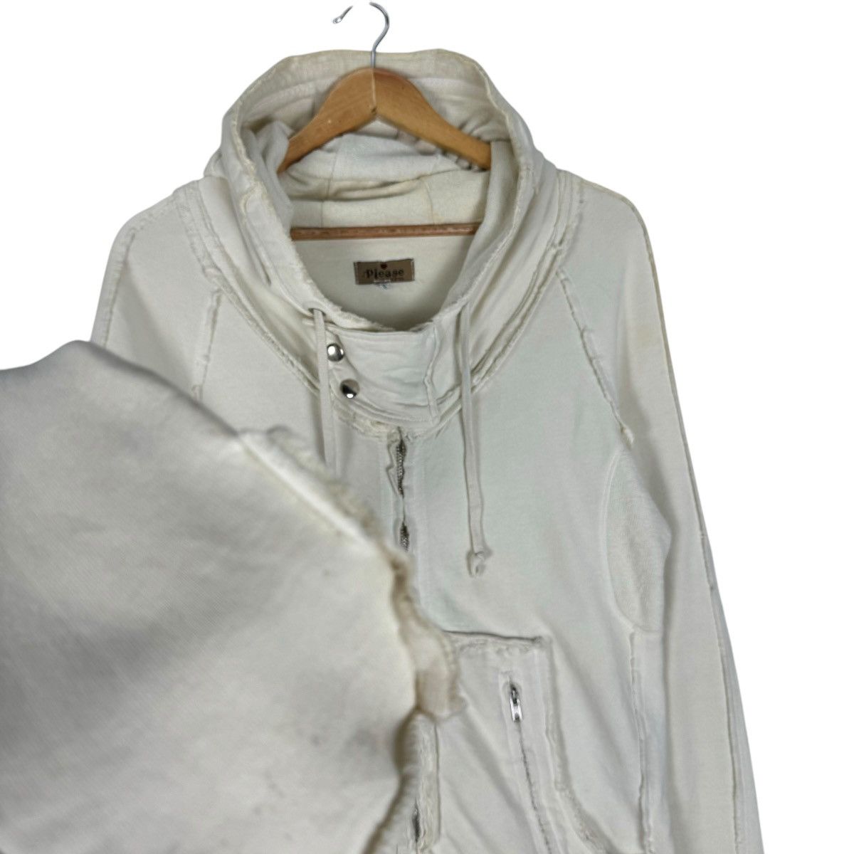 If Six Was Nine ☀️PLEASE HOODIE DISTRESSED BONO SWEATER JACKET Size US S / EU 44-46 / 1 - 7 Thumbnail