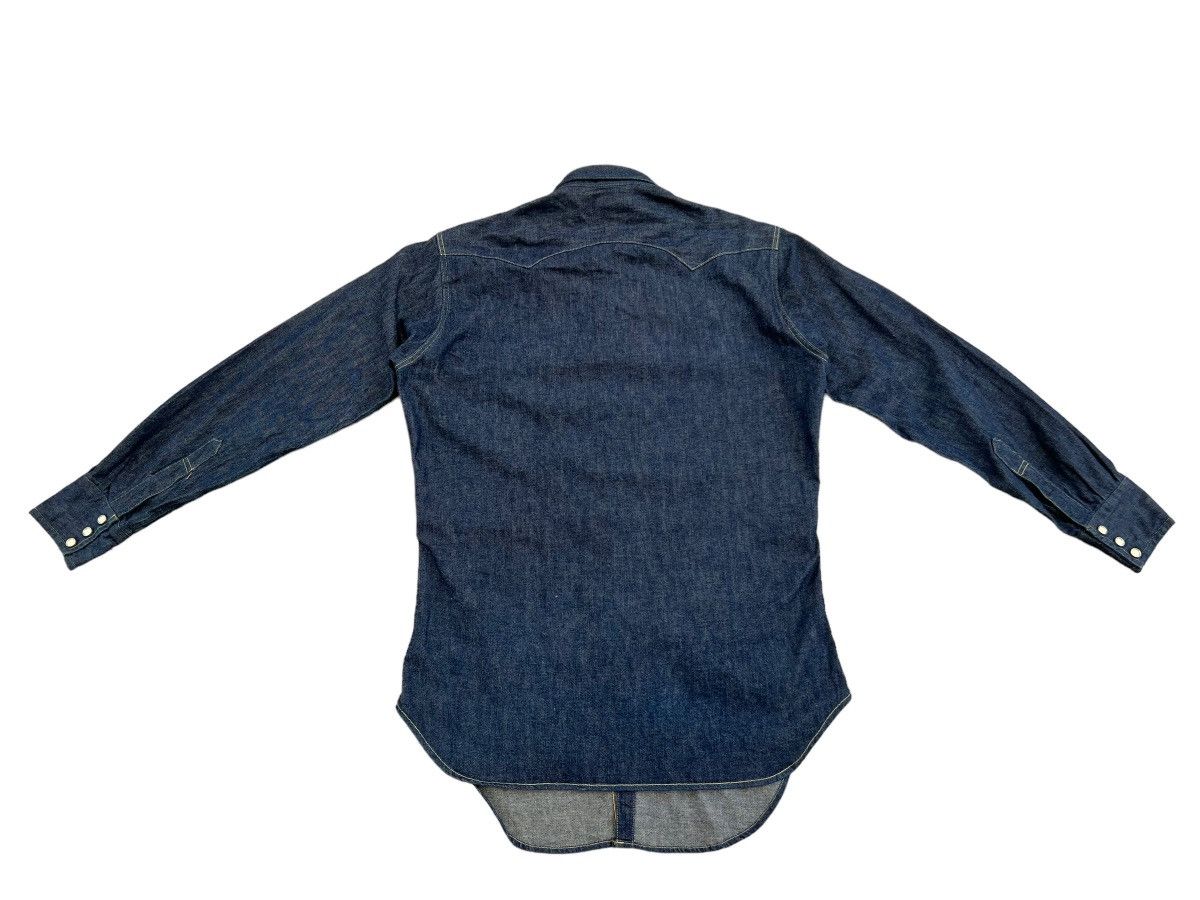 Levi's × Levi's Vintage Clothing Vintage 90s Levi’s LVC Big E Denim Western Shirt Short Horn Size US M / EU 48-50 / 2 - 2 Thumbnail