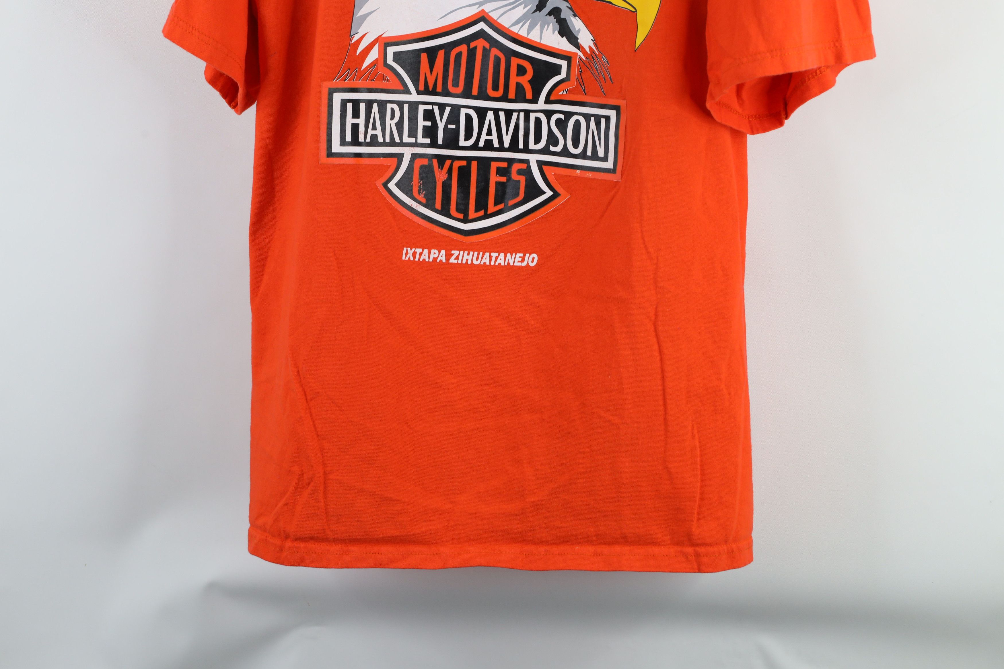 Harley Davidson × Vintage Vintage 90s Harley Davidson Spell Out Eagle Mexico T-Shirt Size US XL / EU 56 / 4 - 3 Thumbnail