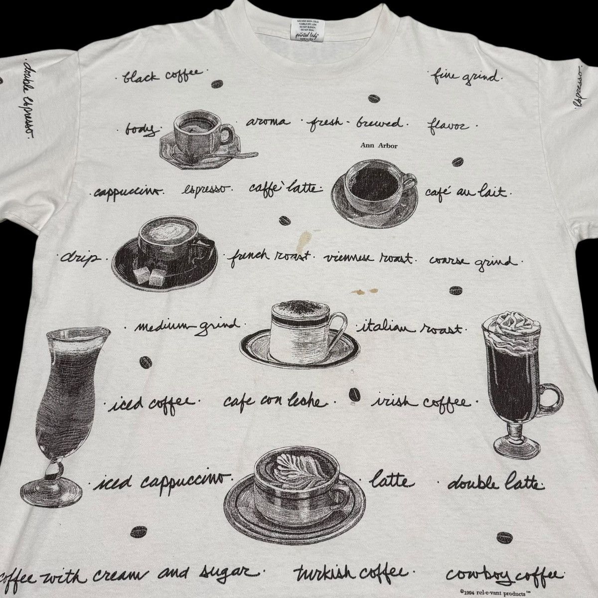 Vintage Vintage 1994 Coffee Espresso AOP Stained Shirt Men's XL Size US XL / EU 56 / 4 - 2 Thumbnail
