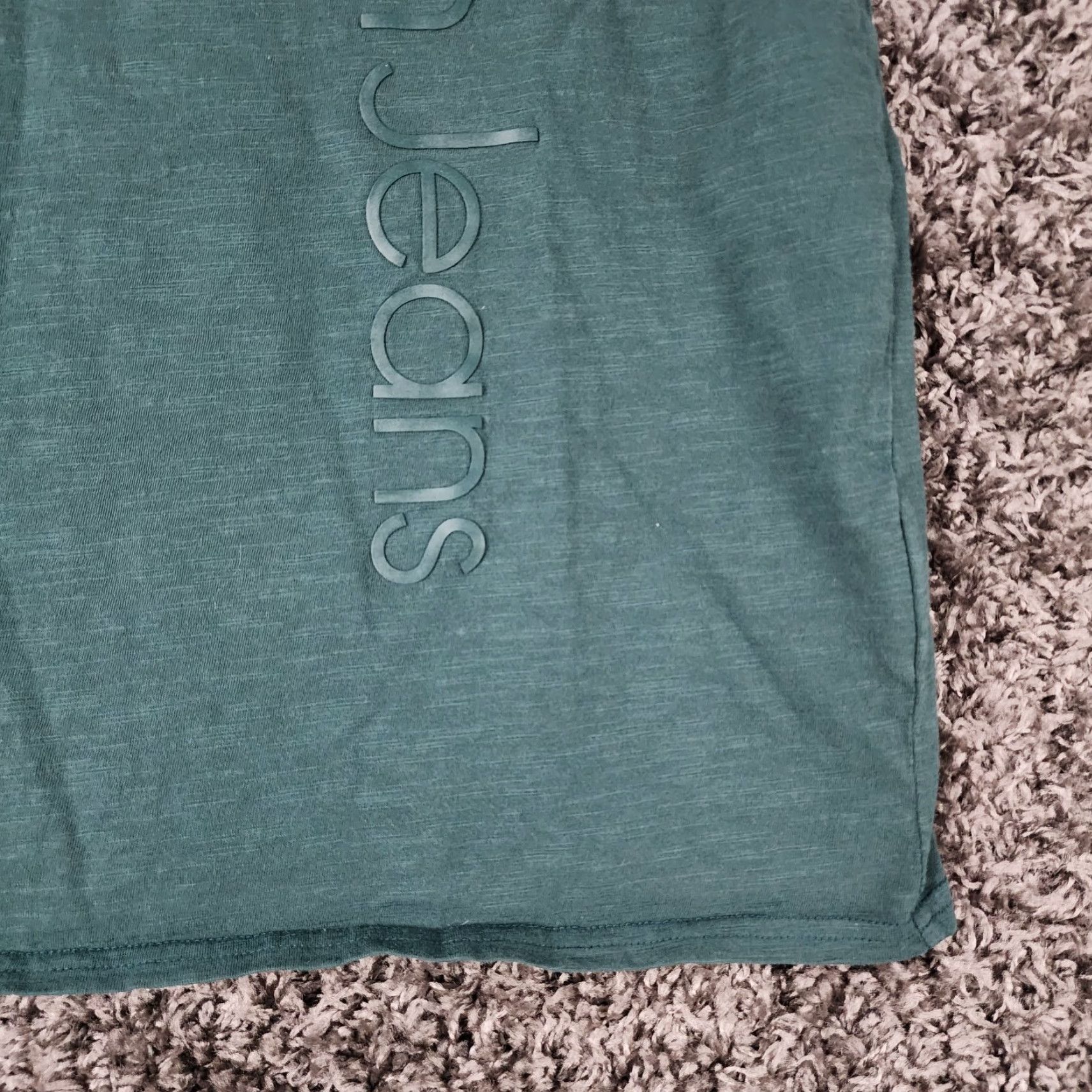 Calvin Klein CALVIN KLEIN Women's Green V-Neck Short Sleeve T-Shirt Size M Size M / US 6-8 / IT 42-44 - 2 Thumbnail