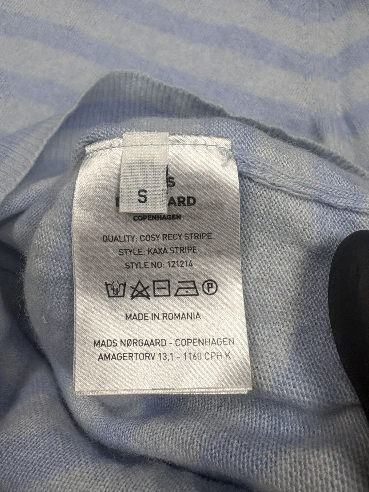 Mads Norgaard Mads Norgaard Cosy Recy Stripe Knit Sweater Light Blue S Size S / US 4 / IT 40 - 9 Thumbnail