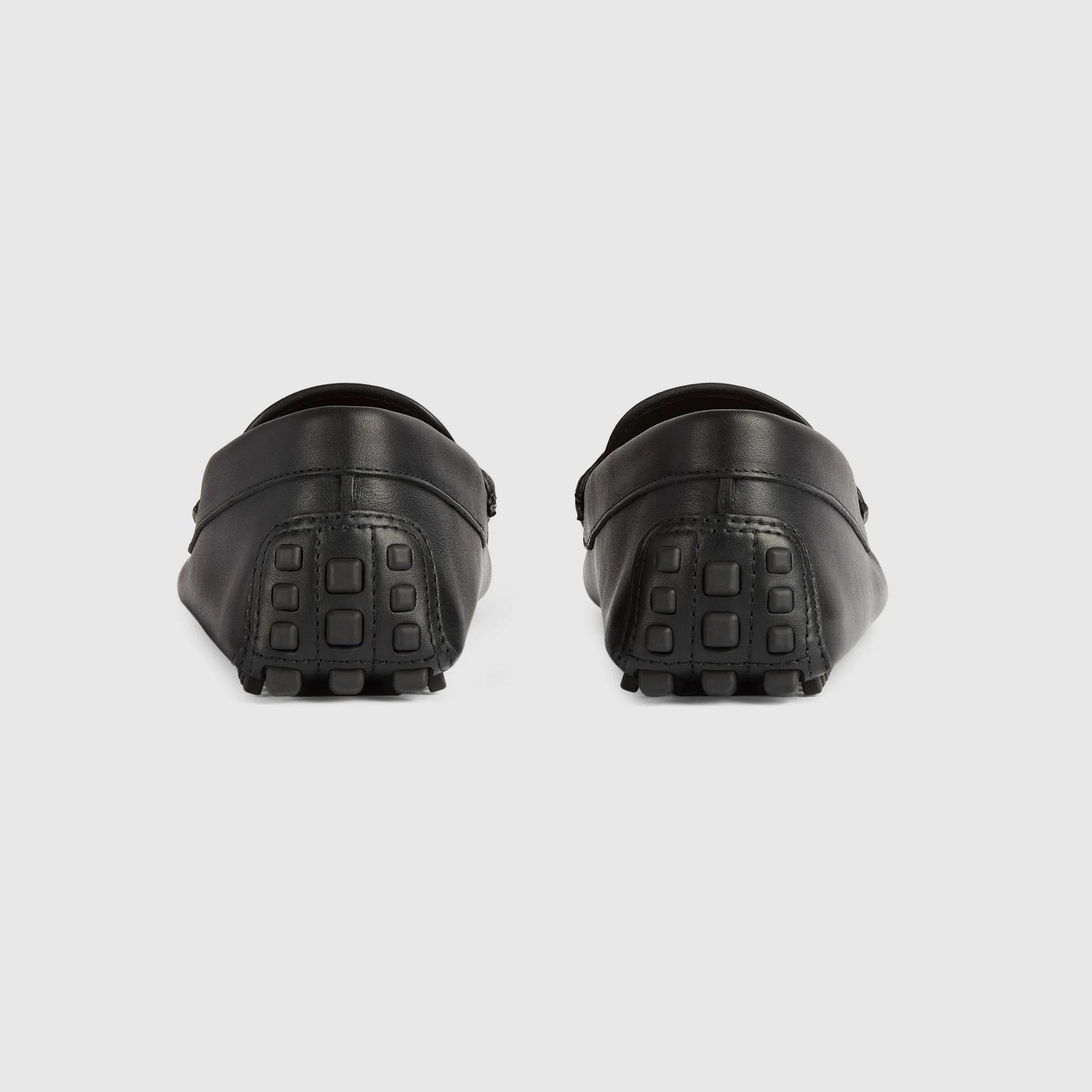 Gucci o1s1wg110425 Men's Driver With Interlocking G Shoes in Black Size US 6 / EU 39 - 4 Thumbnail