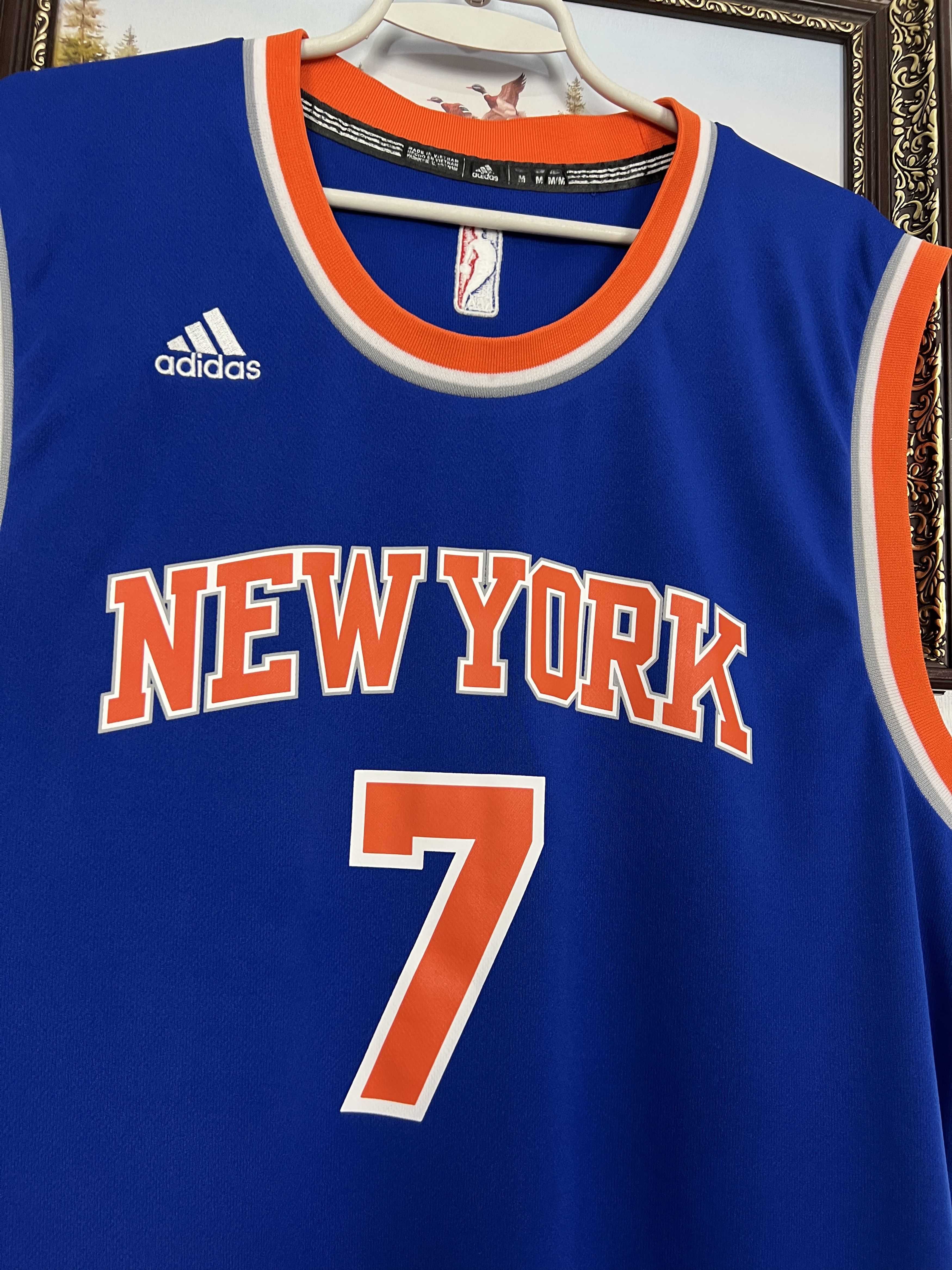 Adidas Vintage New York Knicks #7 Anthony NBA Jersey Shirt Rare Size US M / EU 48-50 / 2 - 3 Thumbnail